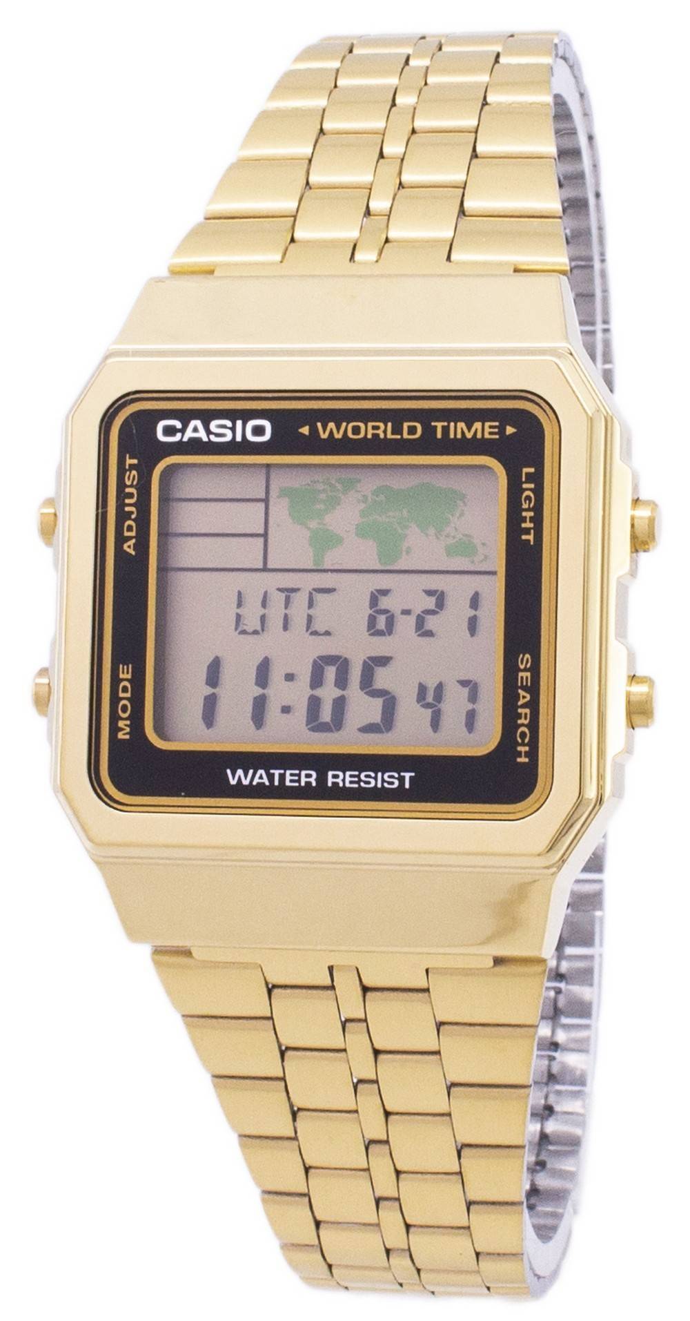 casio world time gold