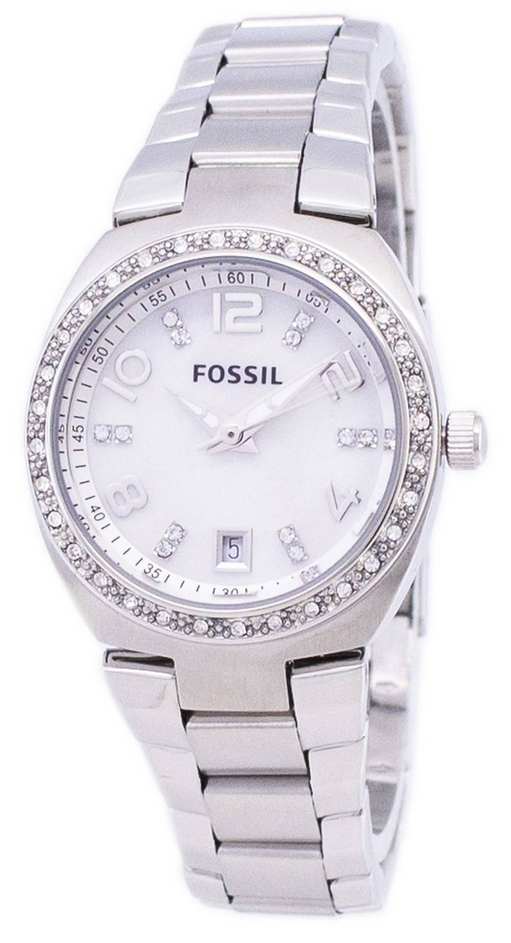 Cathedral Graph indoor Fossil Flash Swarovski Crystal Mother of Pearl Dial AM4141 Women's Watch