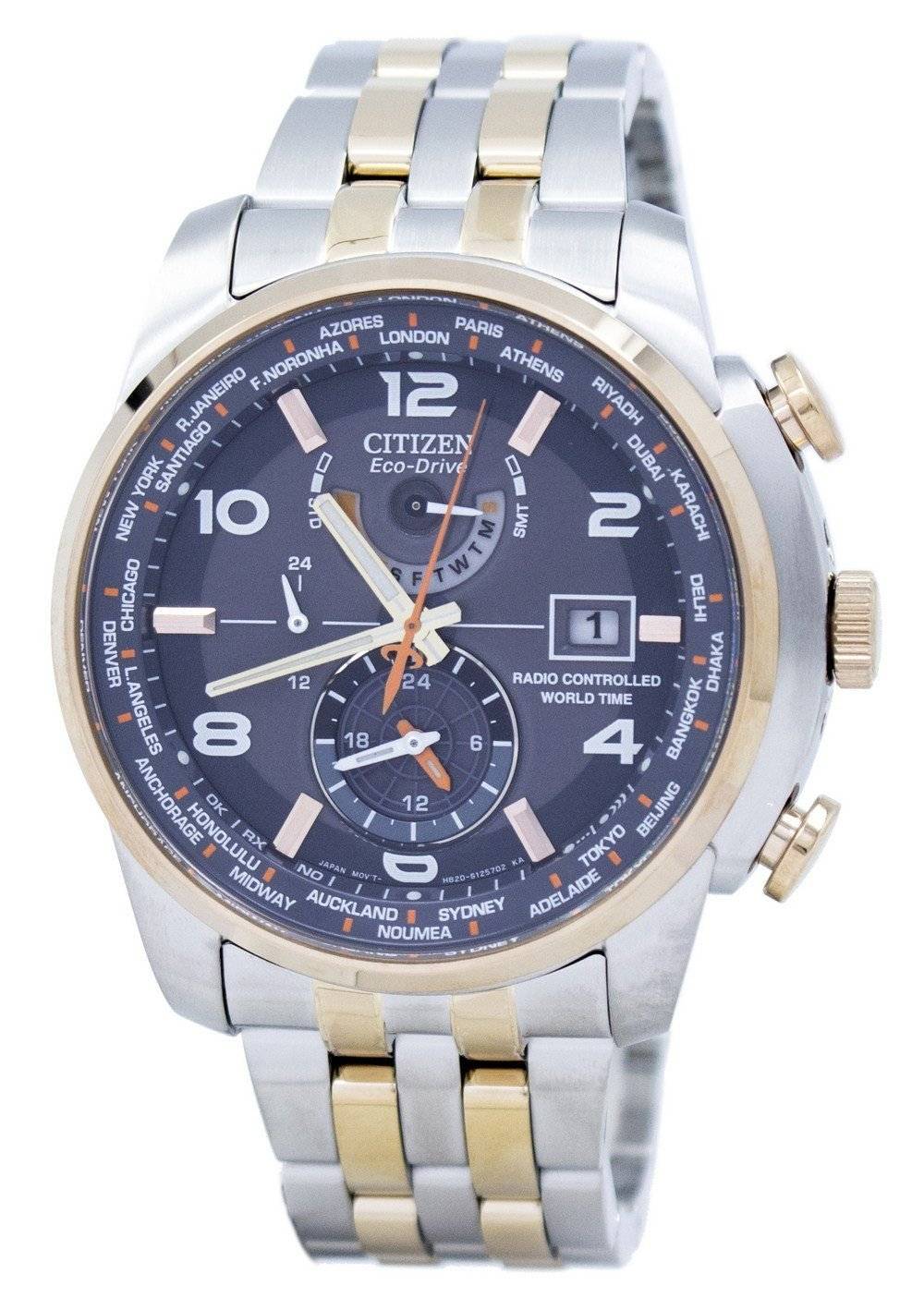Citizen Eco-Drive Radio Controlled World Time AT9016-56H Mens Watch