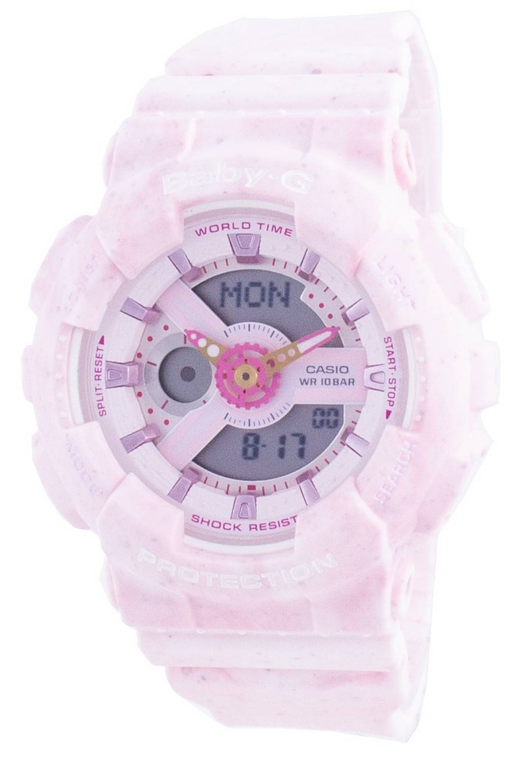 Casio Baby-G World Time Shock Resistant BA-110PI-4A BA110PI-4 100M Women's  Watch