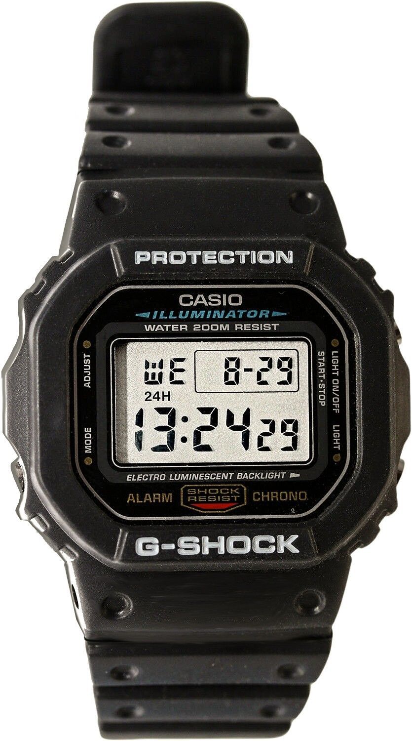 カシオGショックイルミネーターアラームクロノDW-5600E-1V DW5600E-1Vメンズ腕時計 ja