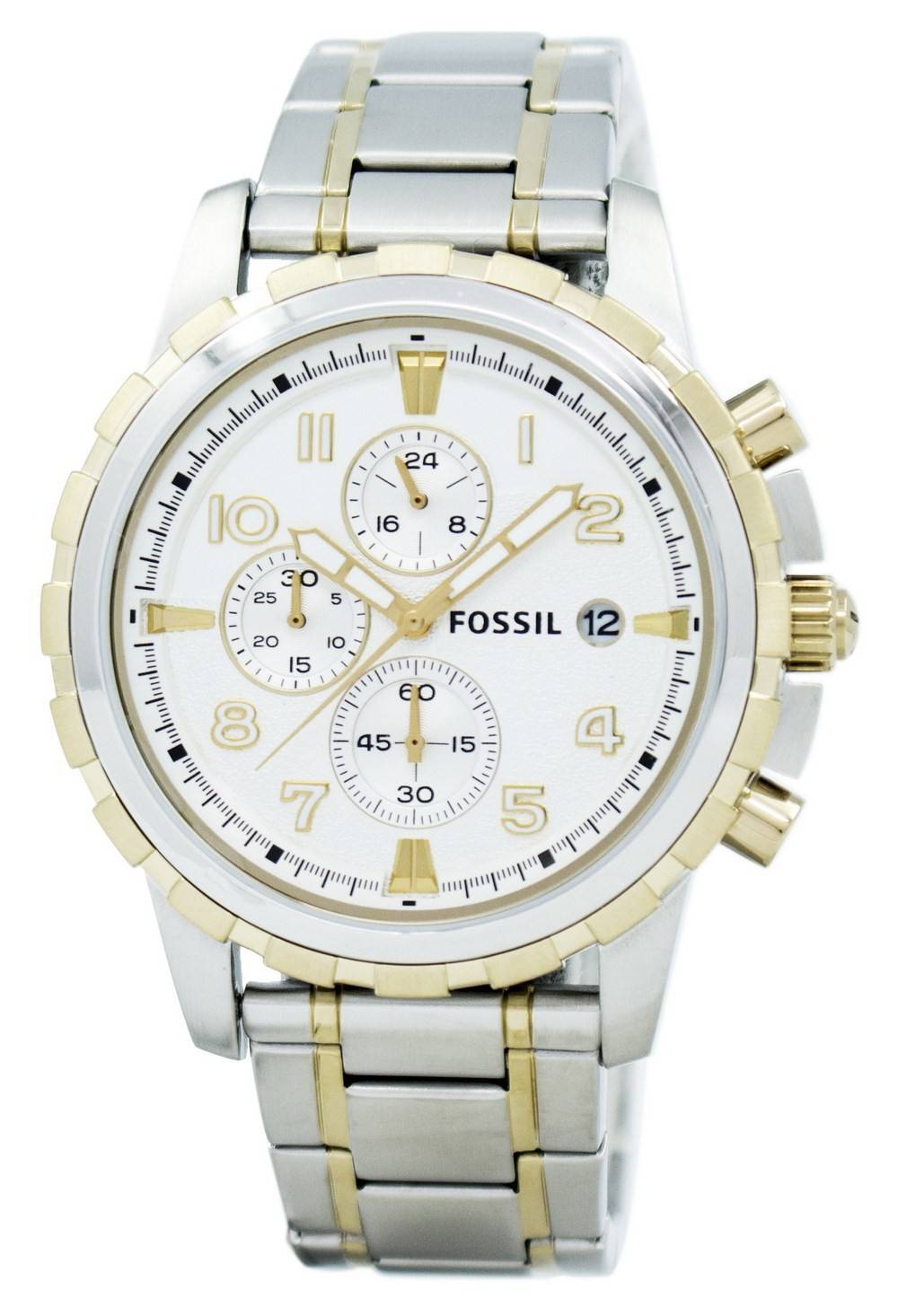 Fossil Dean Chronograph Two-Tone Stainless Steel FS4795 Mens Watch