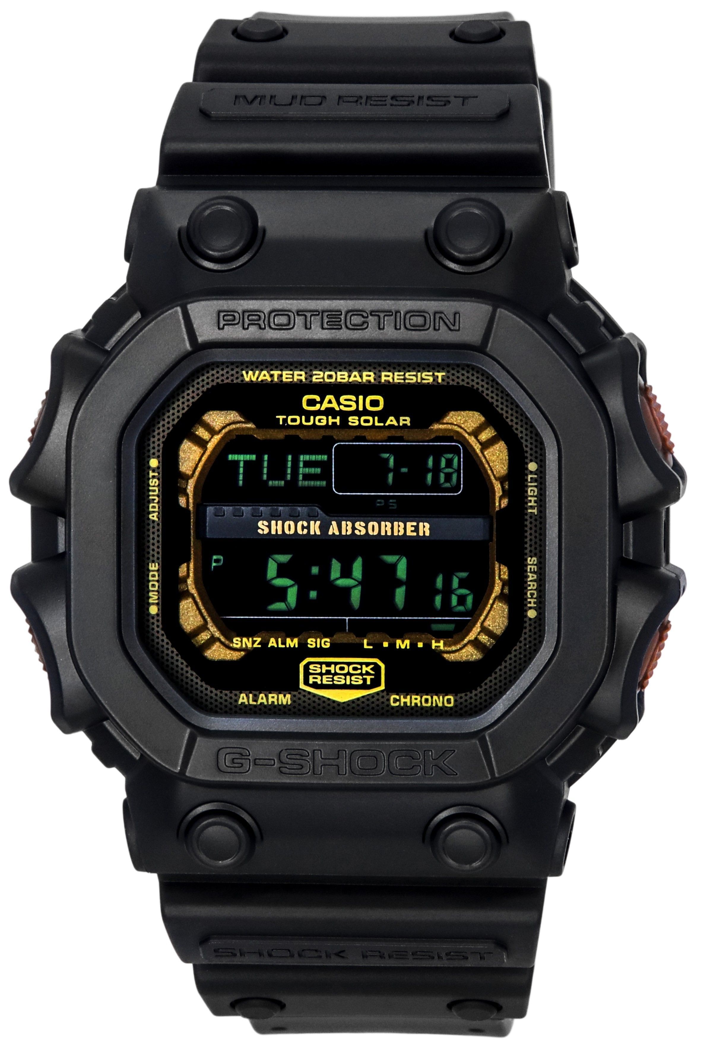 カシオ G-Shock GXW GX-56 シリーズ デジタル ラスティ テクスチャ レジン ストラップ ソーラー GX-56RC-1 200M  メンズ腕時計