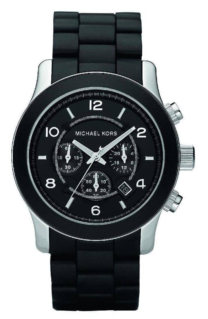 Michael Kors Runway Chronograph Black Polyurethane MK8107 Men's Watch