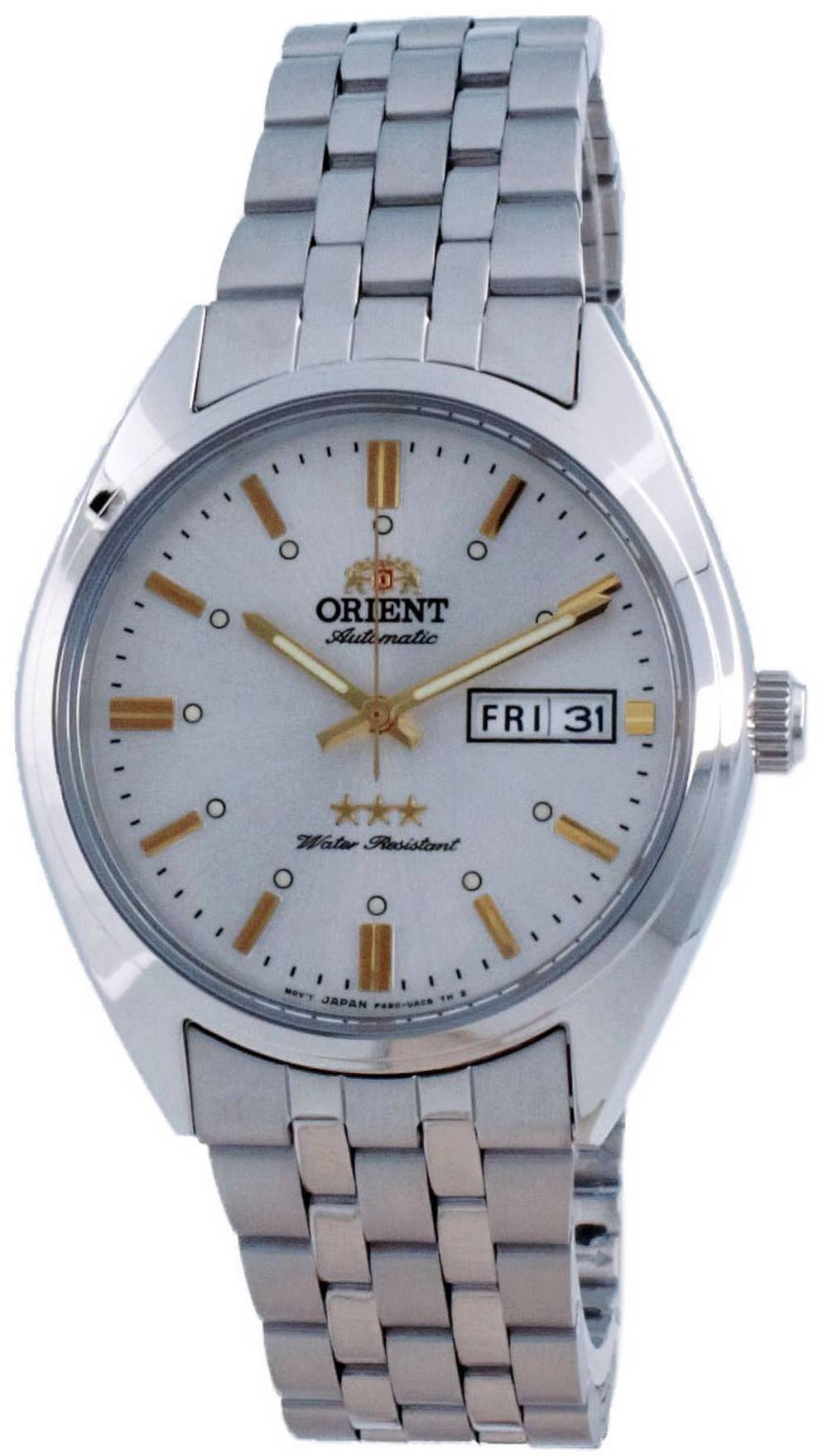 Orient 3 Star White Dial Automatic RA-AB0E10S19B 100M Mens Watch