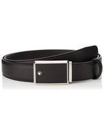 Montblanc 114421 Black Saffiano Men's Leather Belt