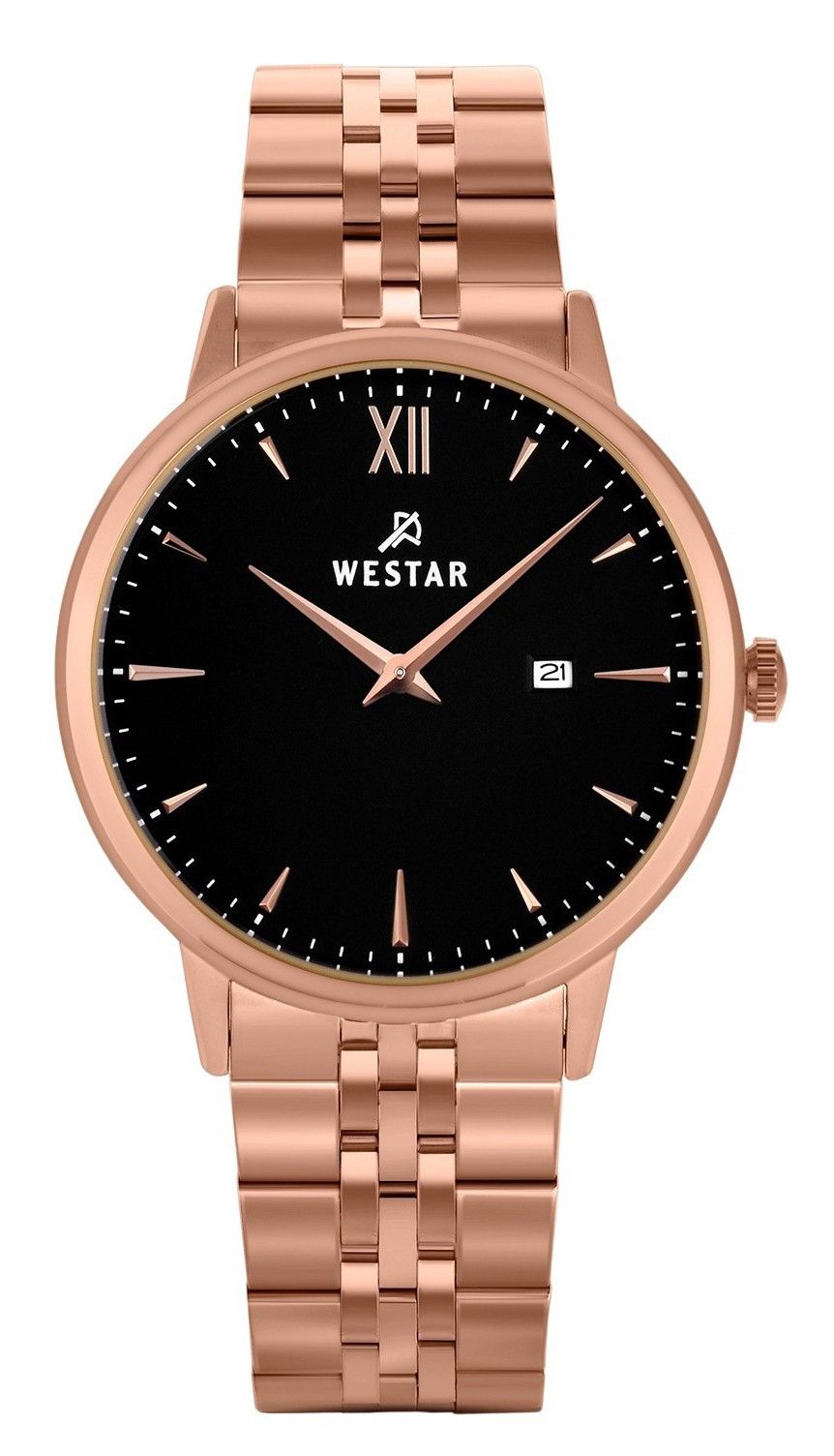 Westar Profile Stainless Steel Black Dial Quartz 50215PPN603 Men's Watch