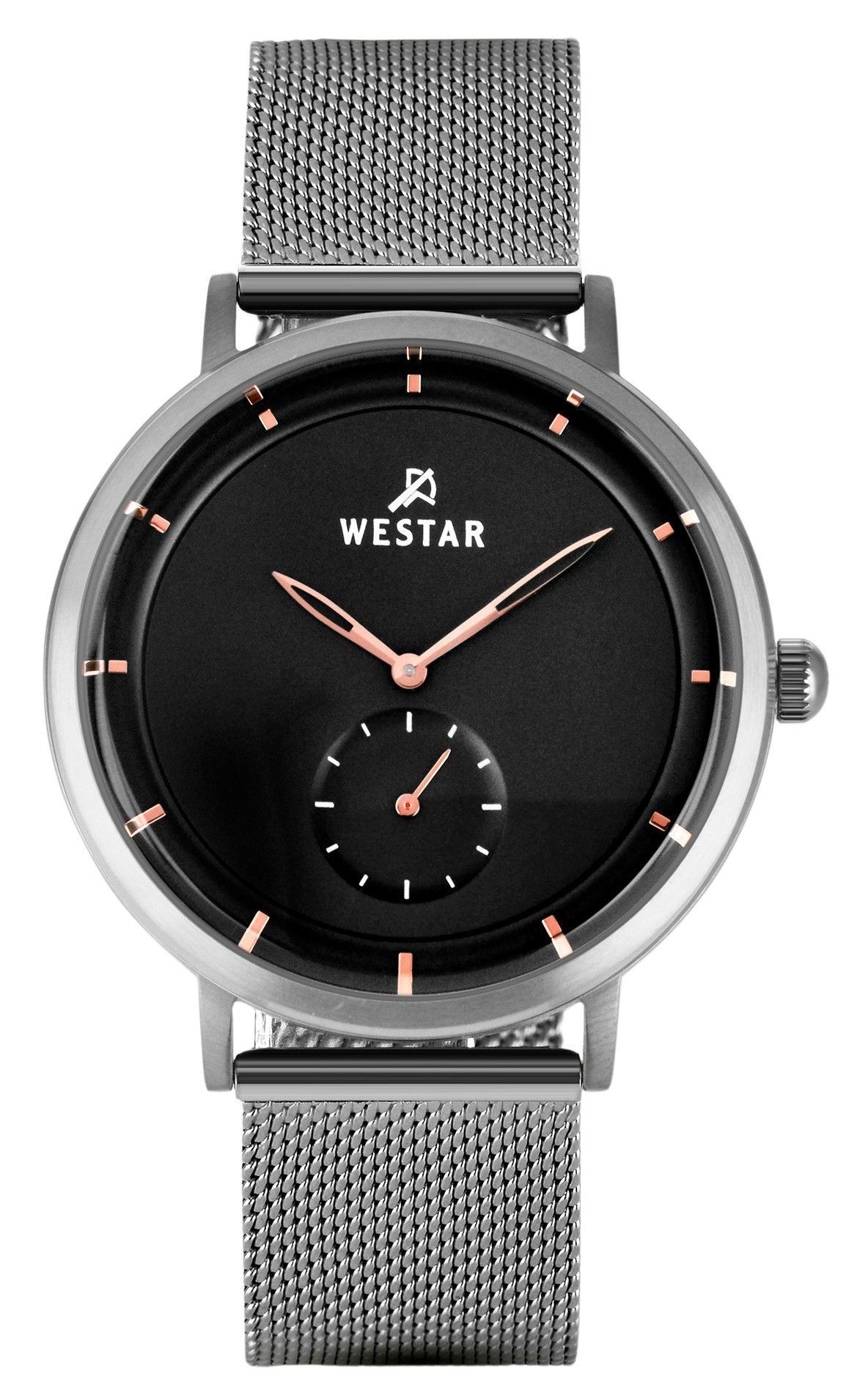 Westar Profile Stainless Steel Black Dial Quartz 50247STN603 Men's Watch