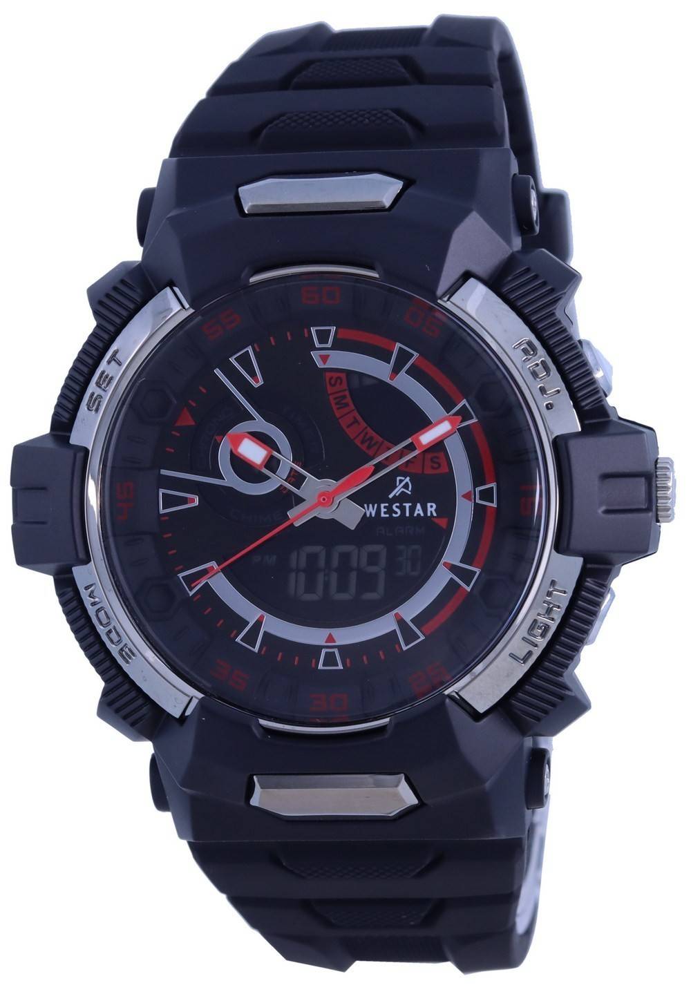 Westar Chronograph Polyurethane Strap Quartz 85000 PTN 001 100M Men's Watch