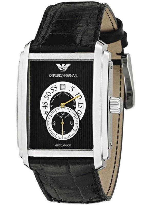 Đồng hồ đeo tay nam da tự động Emporio Armani Meccanico AR4200 vi
