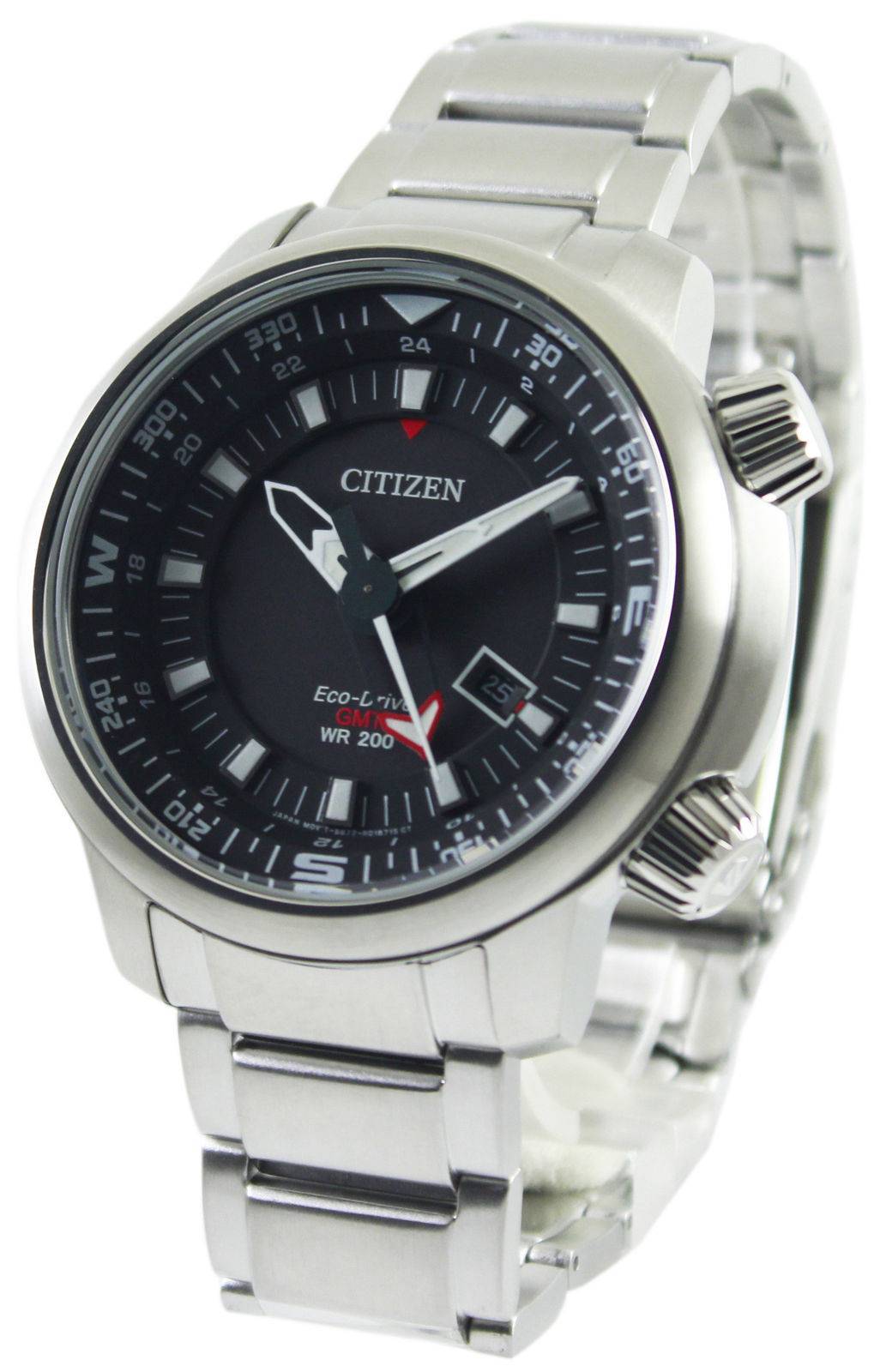 Đồng hồ đeo tay nam Citizen Promaster Eco-Drive GMT 200M BJ7080-53E vi