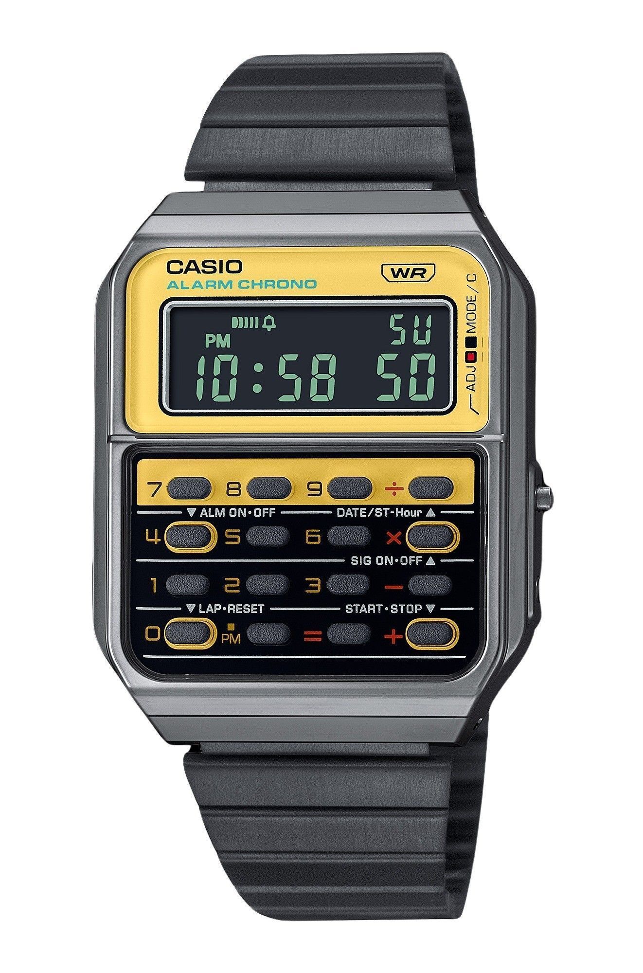 Casio Vintage Heritage CA-500WEGG-9B Unisex Calculator Watch