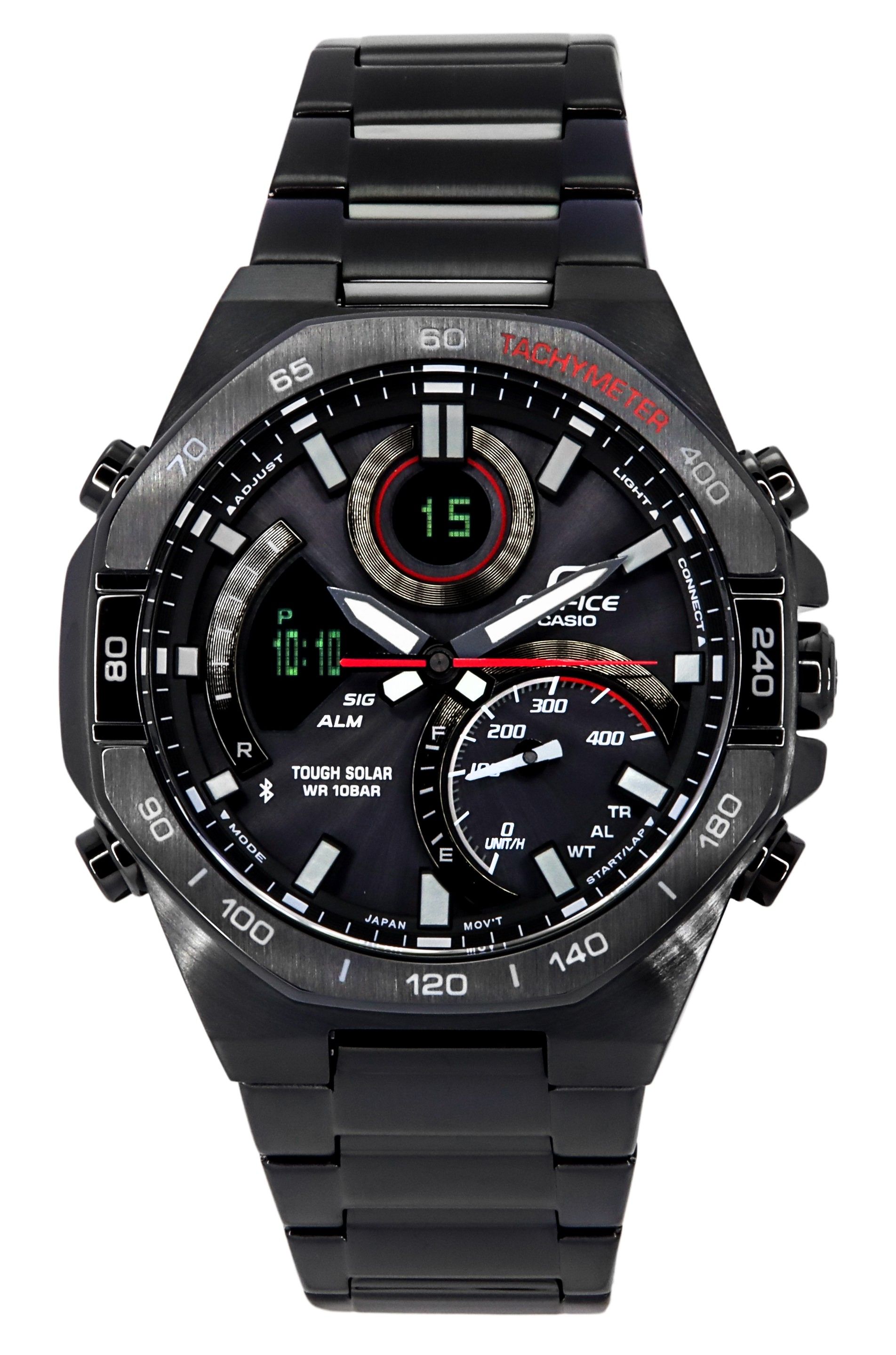 Casio Edifice Analog Digital Mobile Link Black Dial Tough Solar ECB-950DC-1A 100M Men's Watch