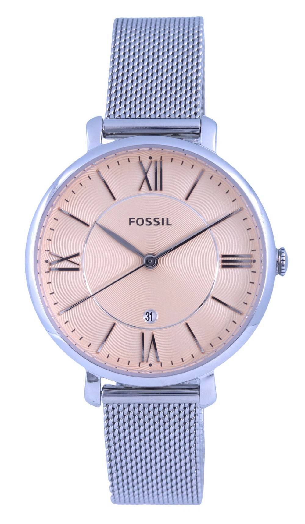 Fossil Pink Dial Watch | escapeauthority.com