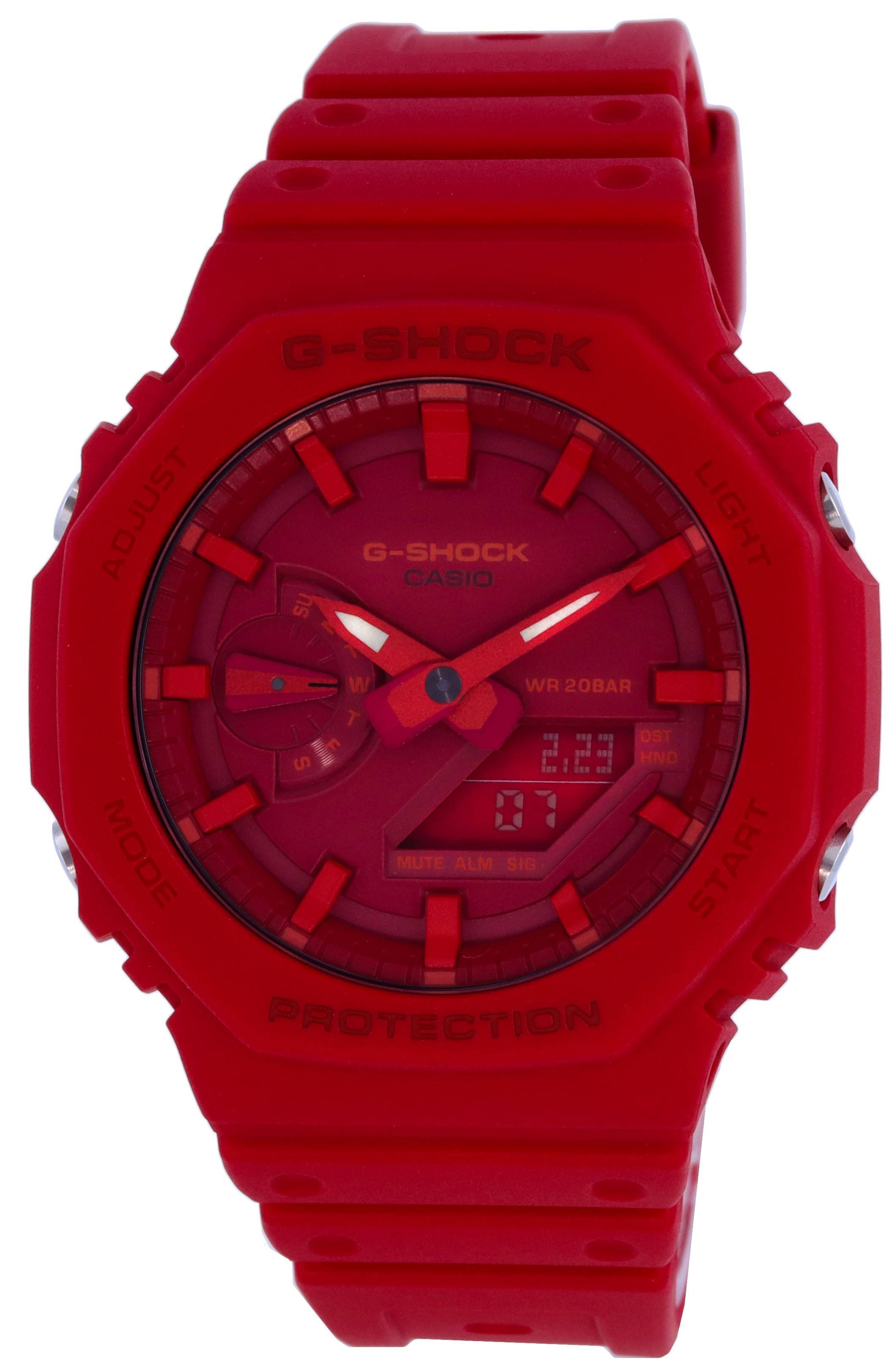 Casio G-Shock Carbon Core Guard Resin Strap Analog Digital GA-2100-4A GA2100-4 200M Men's Watch