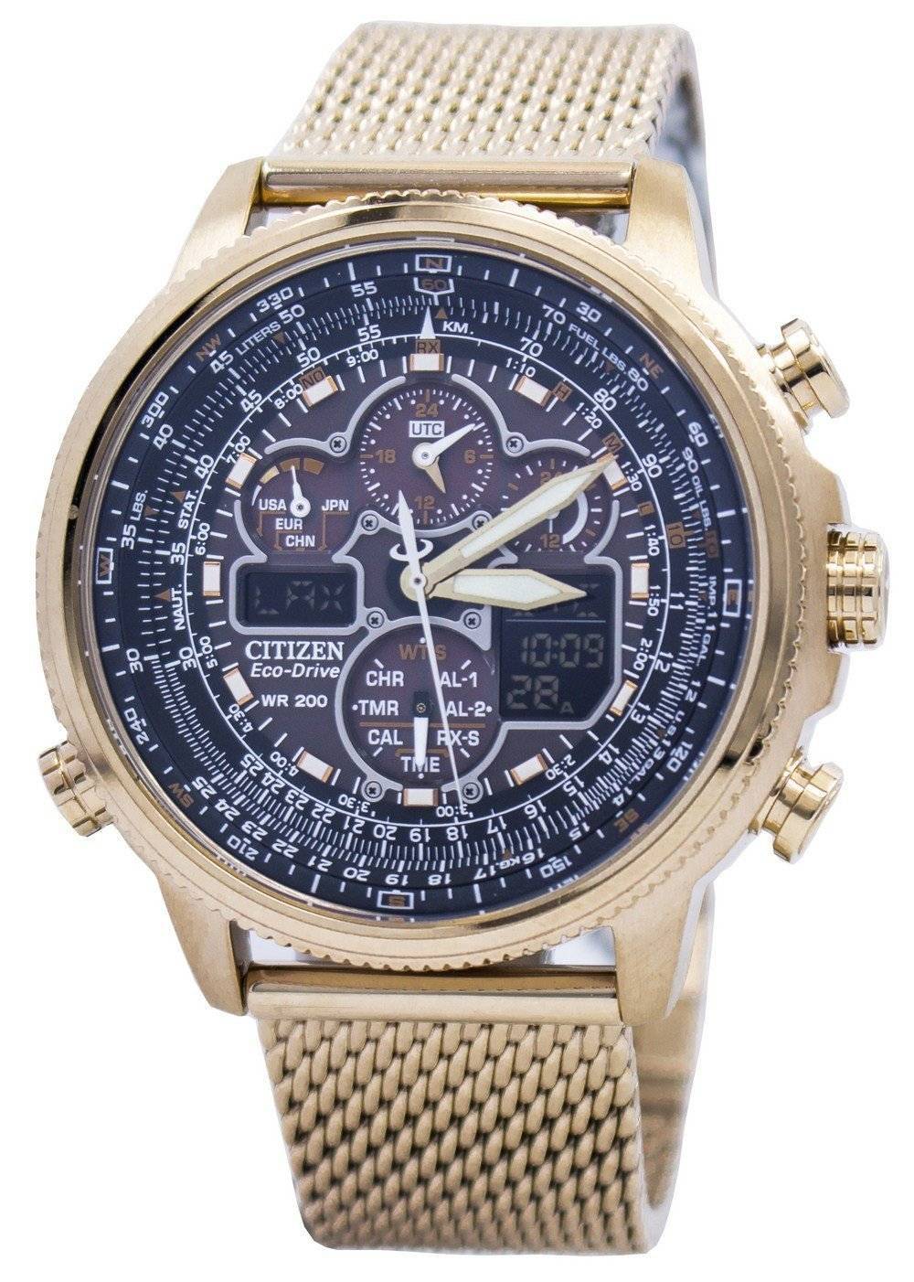Đồng hồ đeo tay nam Citizen Navihawk AT Eco-Drive Chronograph JY8033-51E vi
