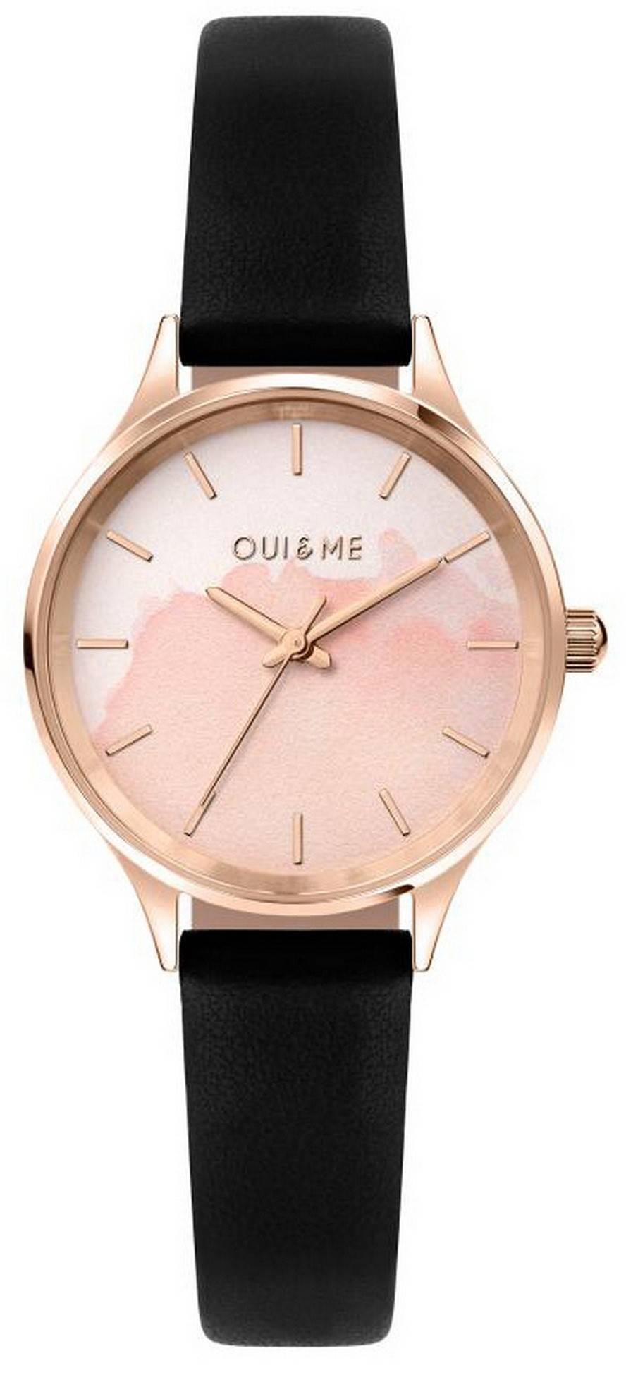 Oui & Me Bichette Pink Dial Leather Strap Quartz ME010275 Women's Watch