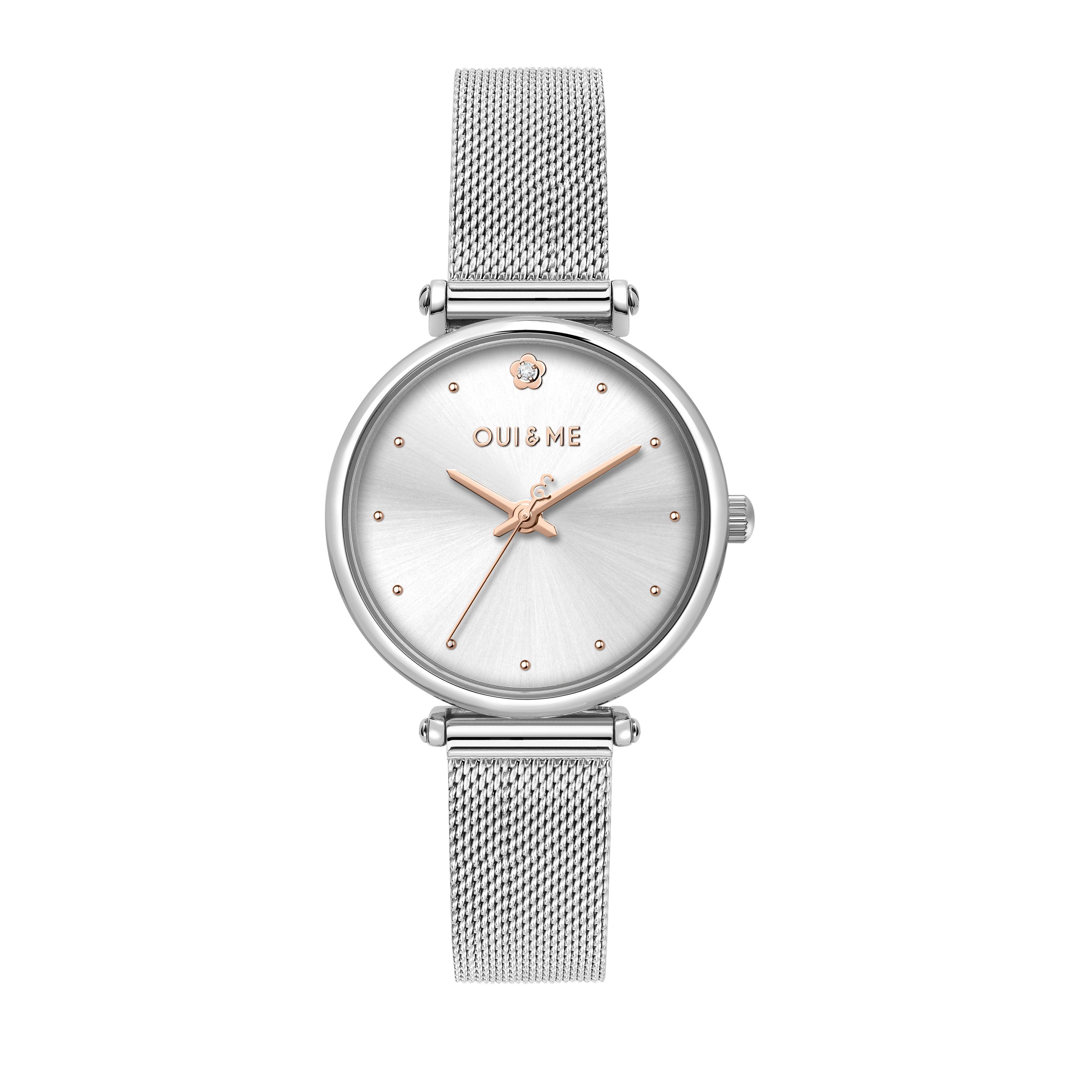 Oui & Me Etoile Stainless Steel Silver Dial Quartz ME010296 Women's Watch