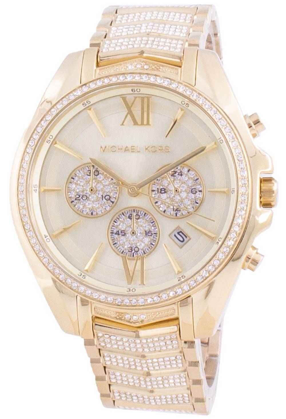 Michael Kors Whitney Chronograph Gold-Tone Ladies Watch, 55% OFF