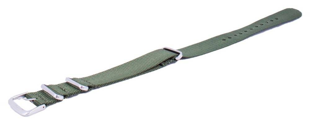 Ratio Brand NATOS12 Green Nylon Watch Strap 18mm