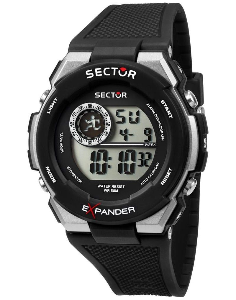 Sector EX-10 Digital Black Polyurethane Strap Quartz R3251537001 Women's Watch