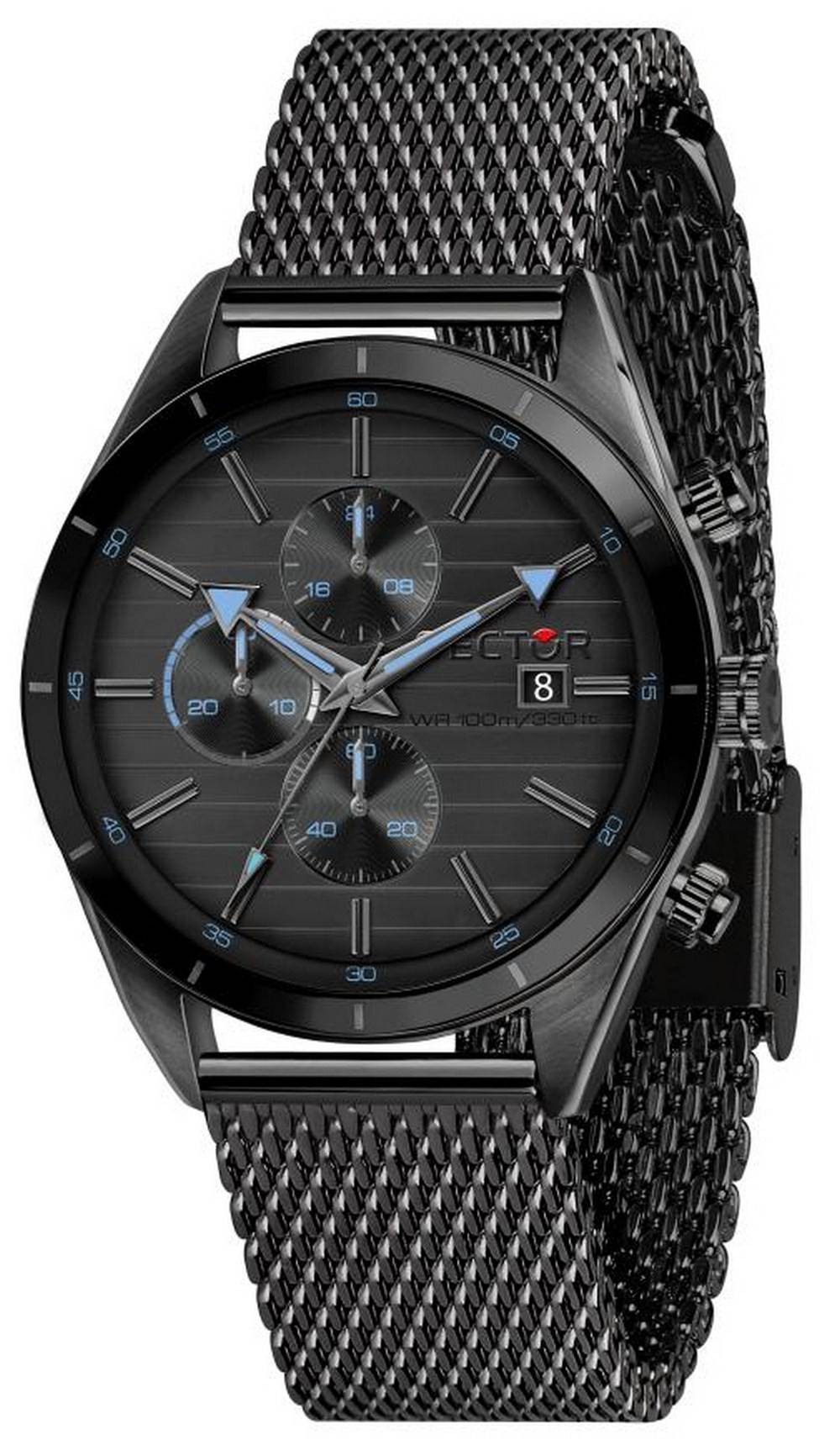 Sector 770 Chronograph Black Dial Stainless Steel Quartz R3273616006 100M Men's Watch