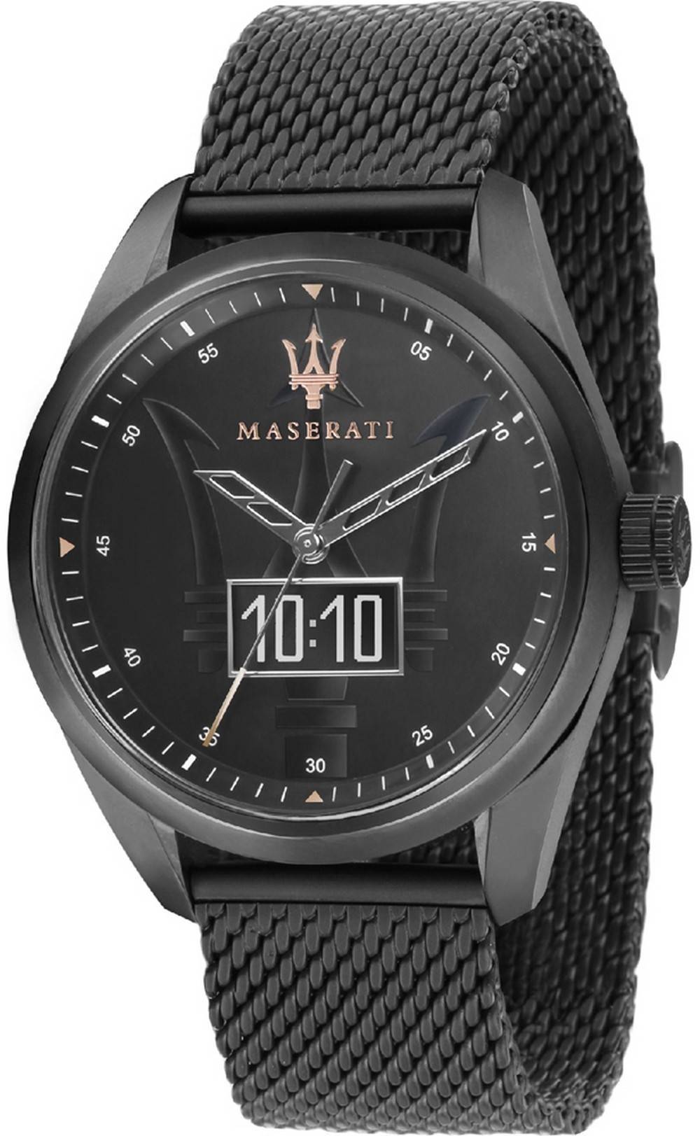 Maserati Traguardo Black Dial Quartz R8853112001 100M Men's Watch