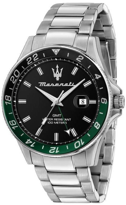 Maserati Sfida Stainless Steel Black Dial Quartz R8853140005 100M Men's Watch