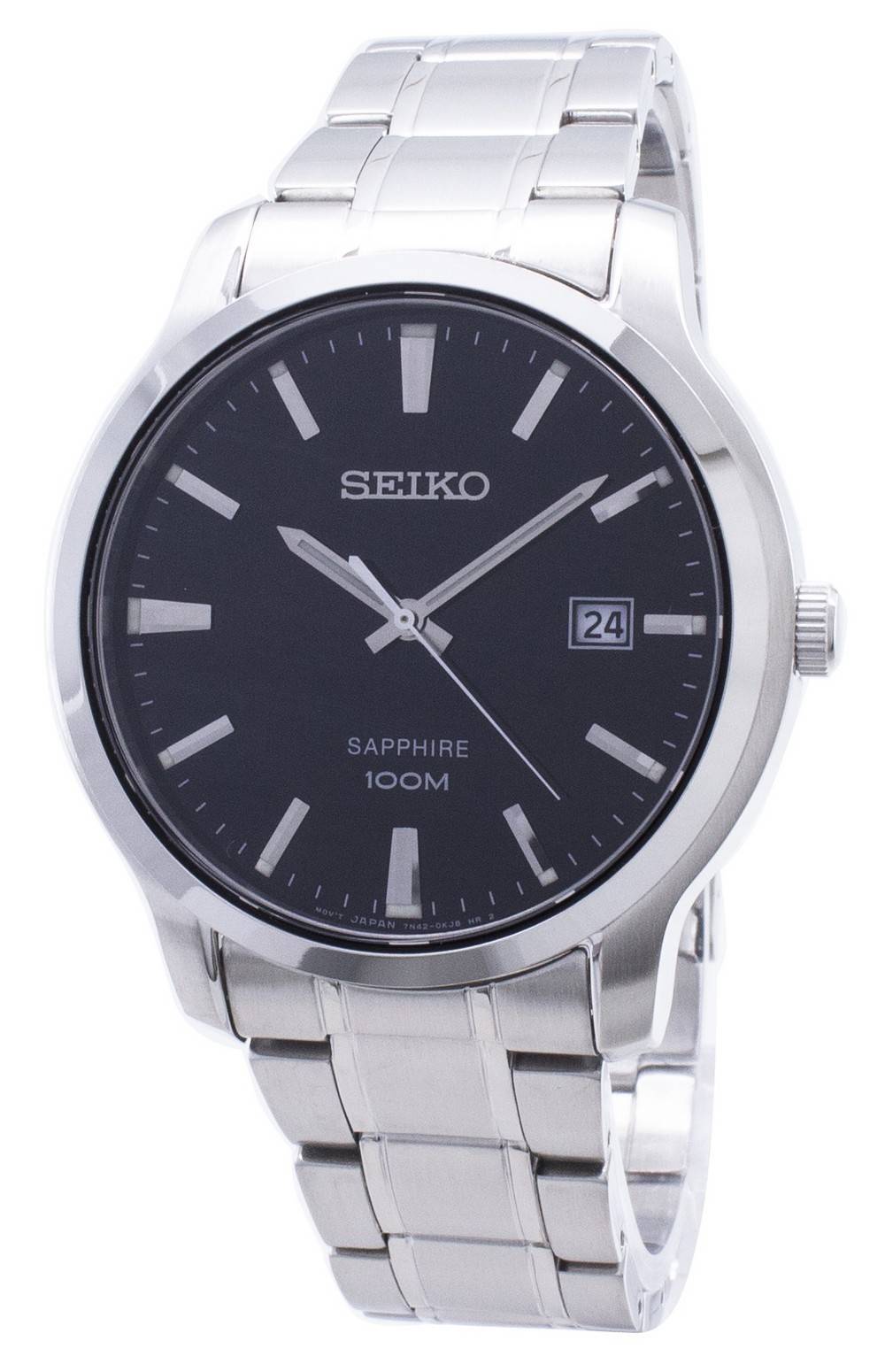 Đồng hồ đeo tay nam Seiko Neo Classic Quartz Sapphire 100M SGEH41 SGEH41P1  SGEH41P vi