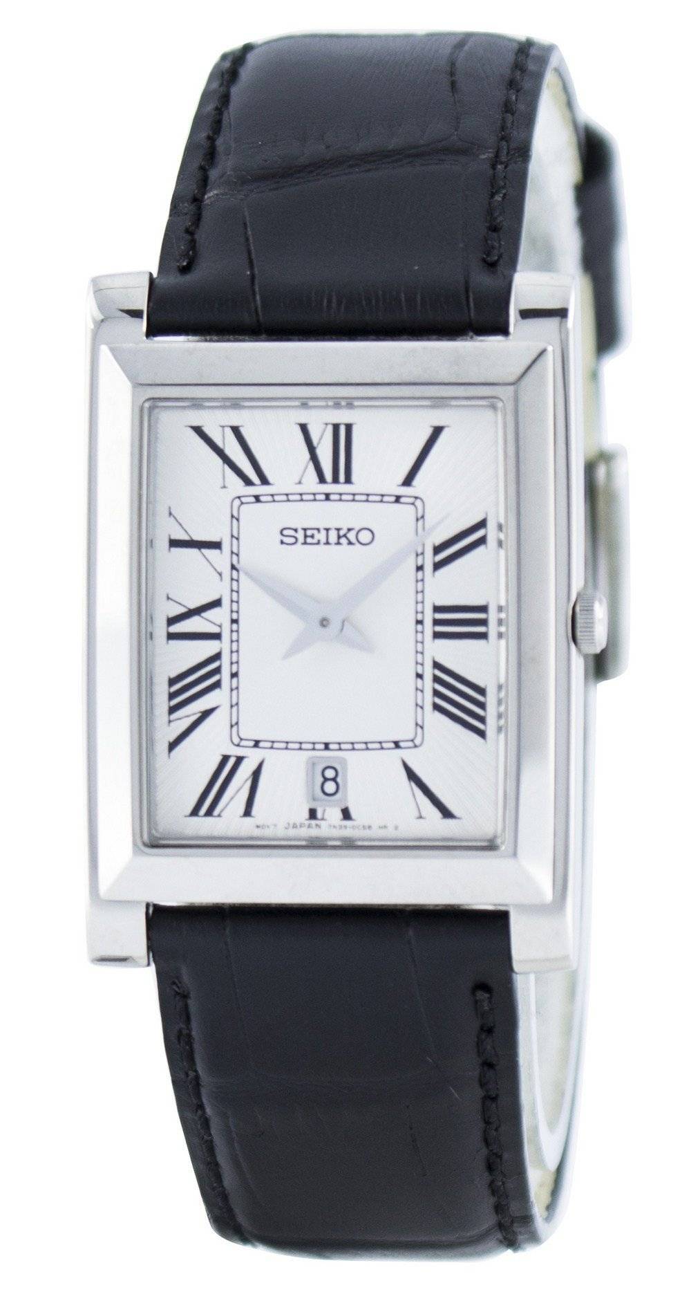 Đồng hồ đeo tay nam Seiko sành điệu hình chữ nhật tương tự SKP361 SKP361P1  SKP361P vi