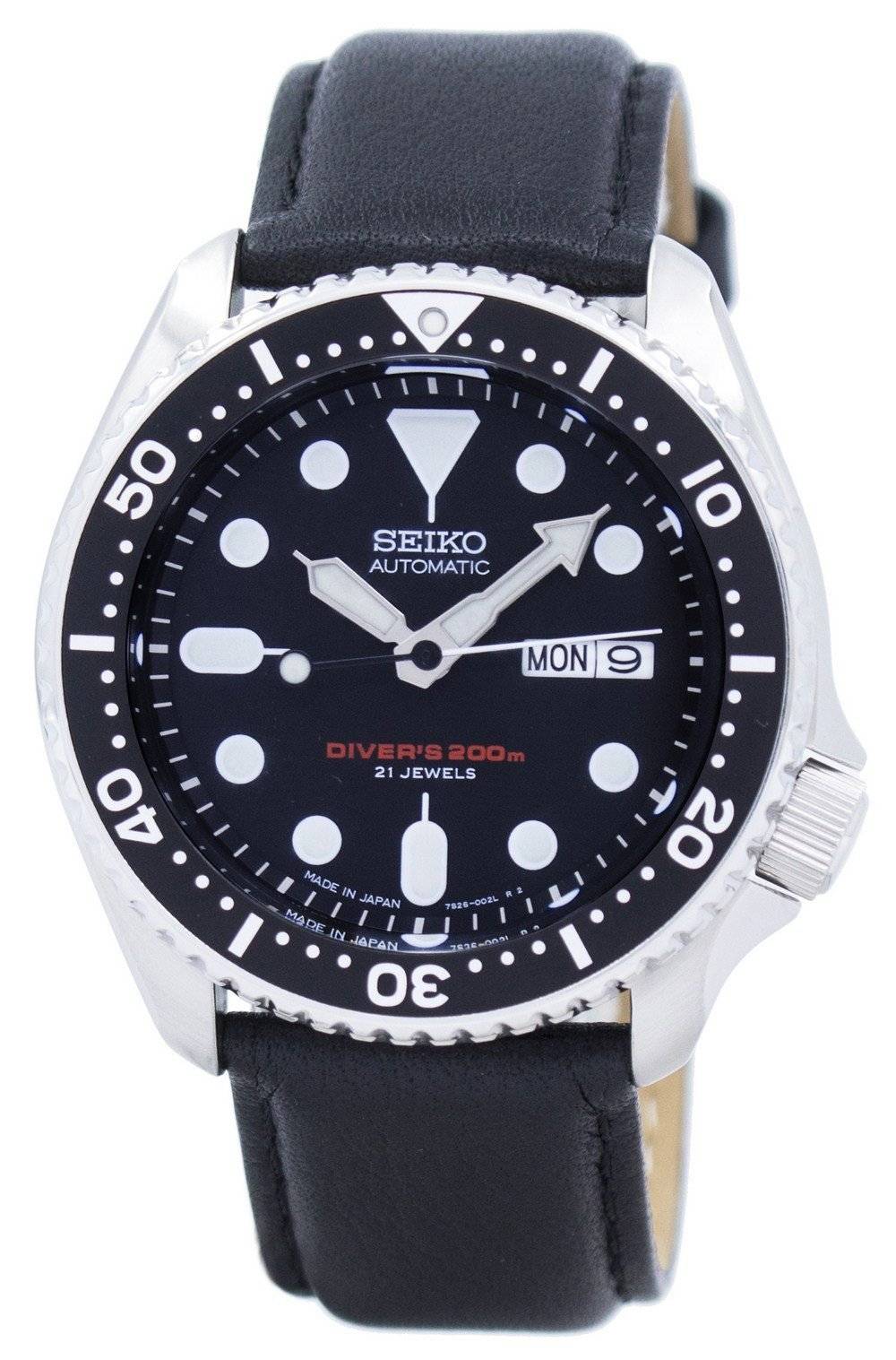 Đồng hồ nam Seiko Automatic Diver's Ratio Black Leather SKX007J1-LS10 200M  vi