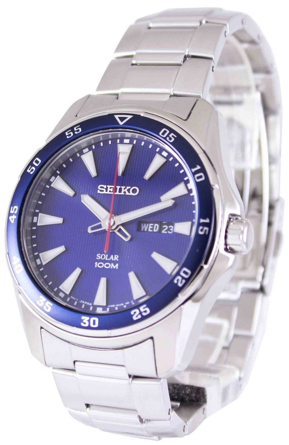 Đồng hồ đeo tay nam Seiko Solar 100M SNE391 SNE391P1 SNE391P vi