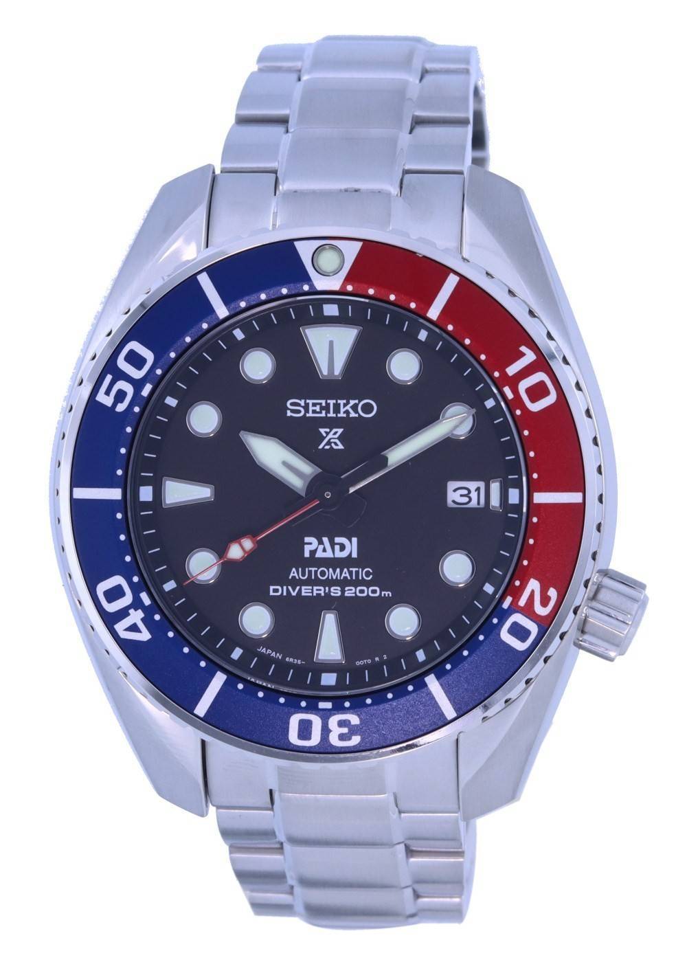 Đồng hồ nam Seiko Prospex PADI Sumo Special Edition Automatic Diver's  SPB181 SPB181J1 SPB181J 200M vi