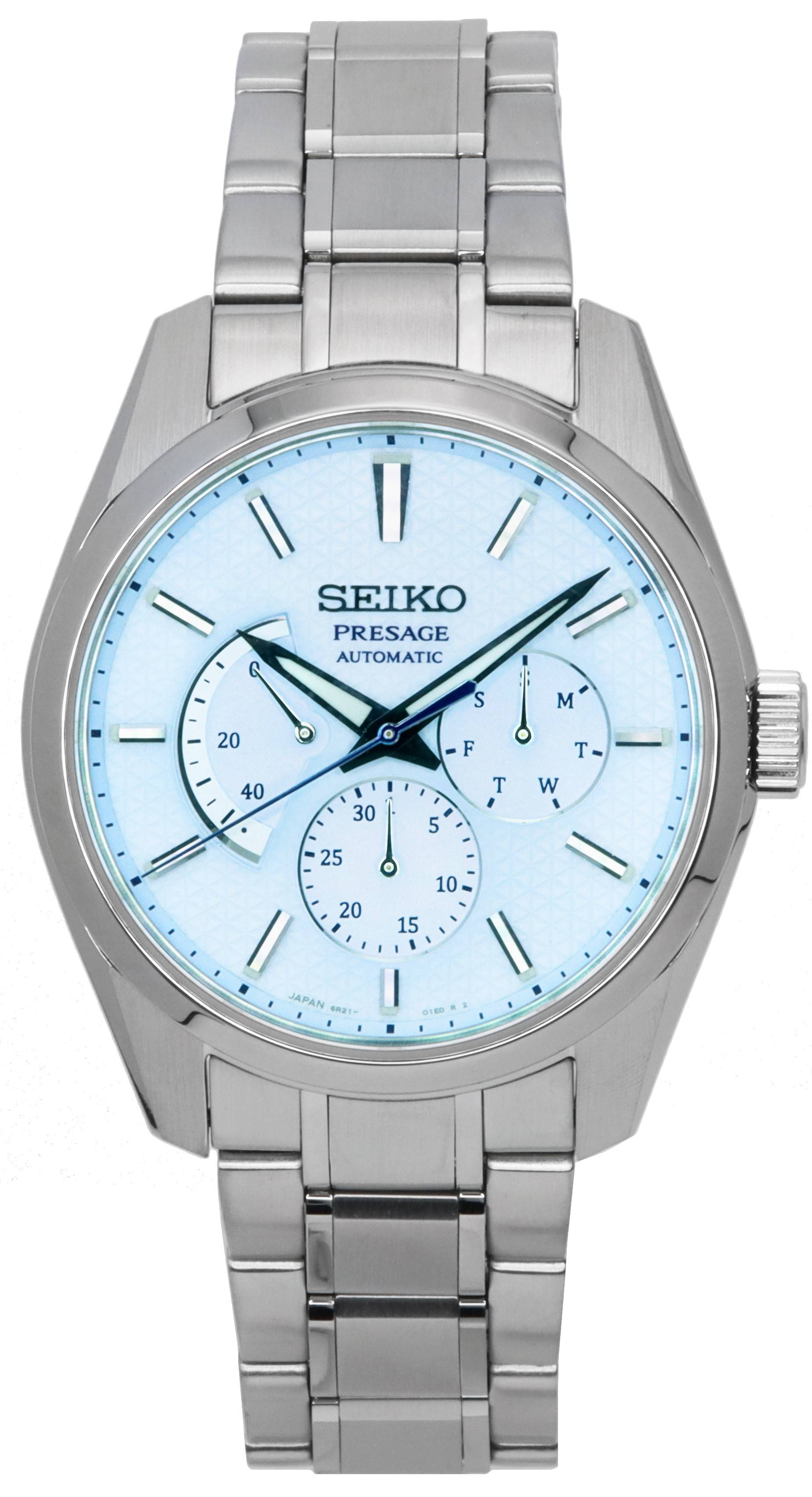 Đồng hồ nam Seiko Presage Sharp Edged Geppaku Moonlight Automatic SPB305  SPB305J1 SPB305J 100M vi