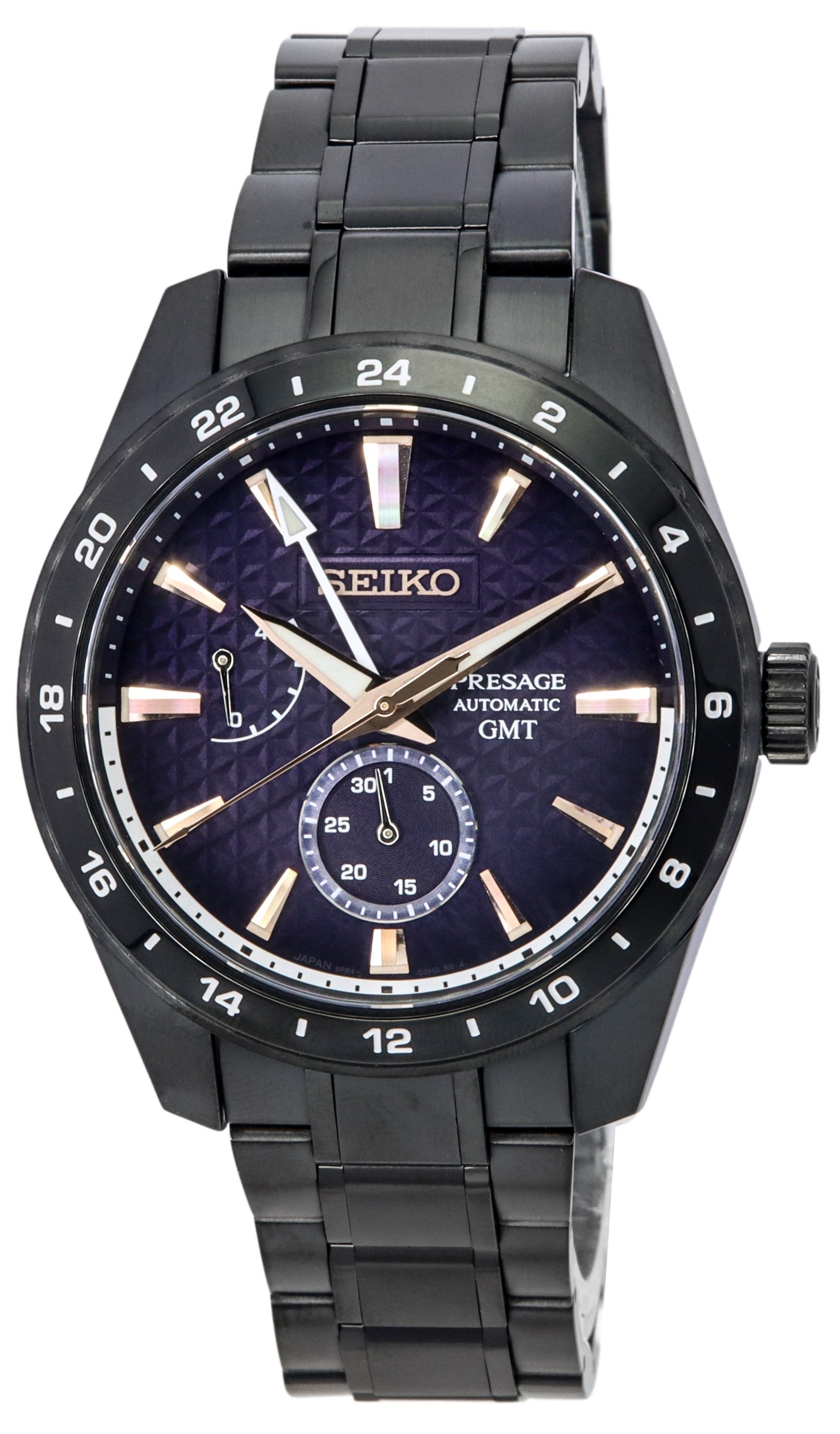 Seiko Presage Akebono Sharp Edged Series GMT Limited Edition Blue Dial Automatic SPB361J1 100M Men's Watch