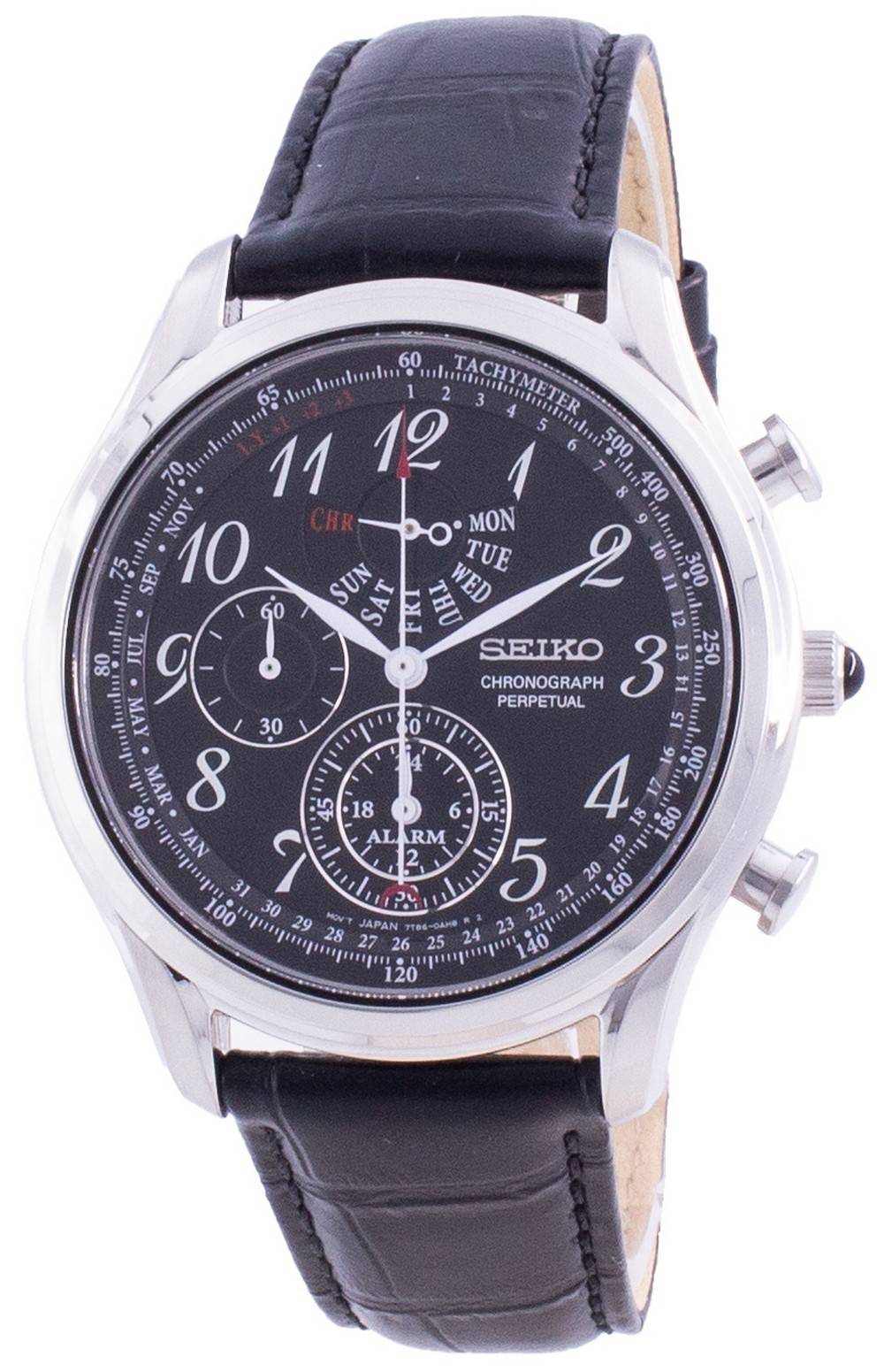 Đồng hồ nam Seiko Chronograph Perpetual SPC255 SPC255P1 SPC255P Quartz  Tachymeter vi