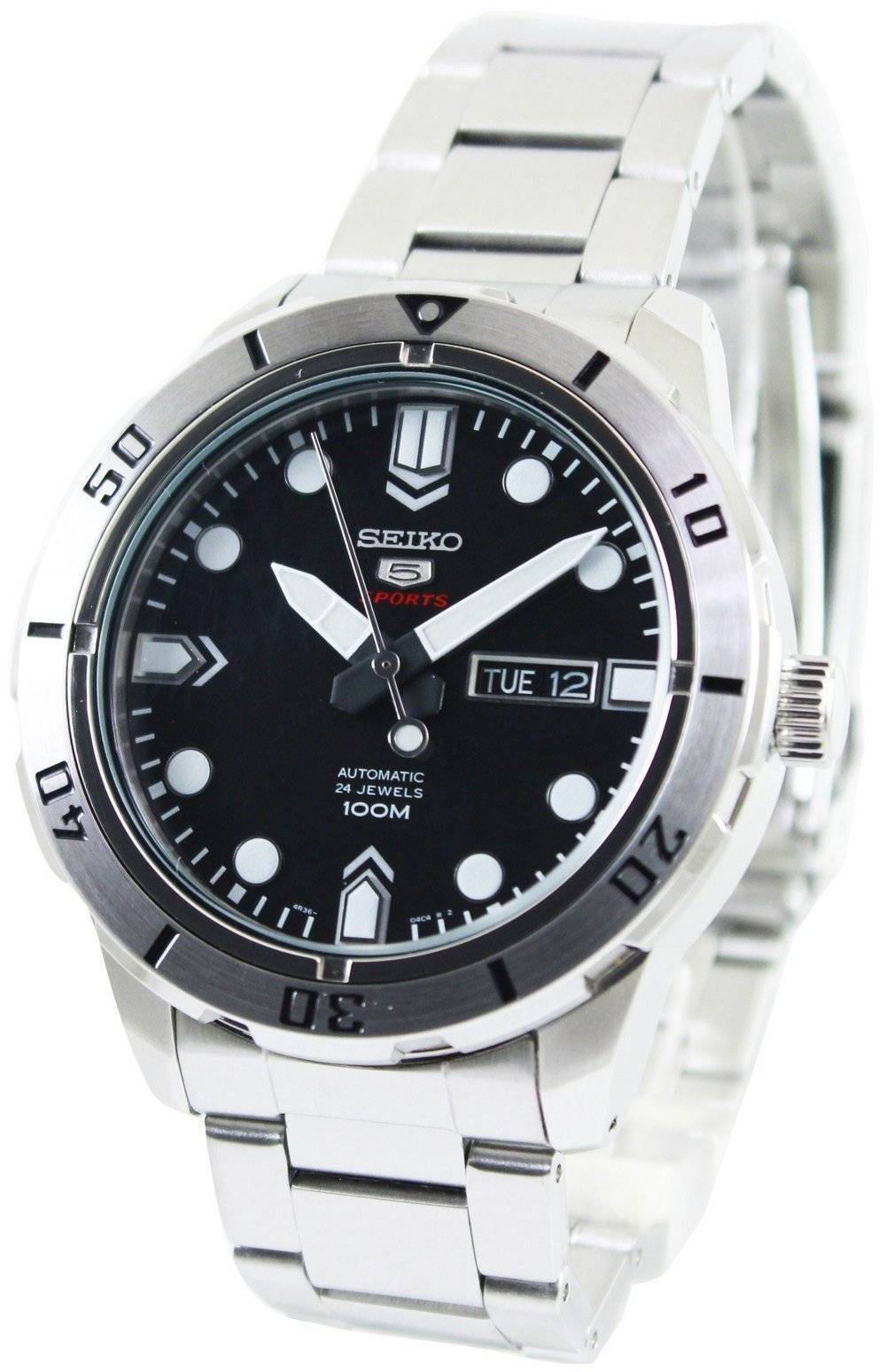 Đồng hồ đeo tay nam Seiko 5 Sports Automatic 24 Jewels 100M SRP671 SRP671K1  SRP671K vi