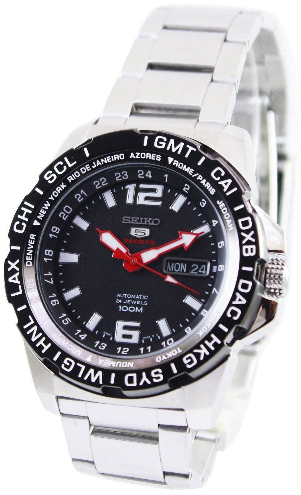 Đồng hồ đeo tay nam Seiko 5 Sports Automatic 24 Jewels 100M SRP685 SRP685K1  SRP685K vi