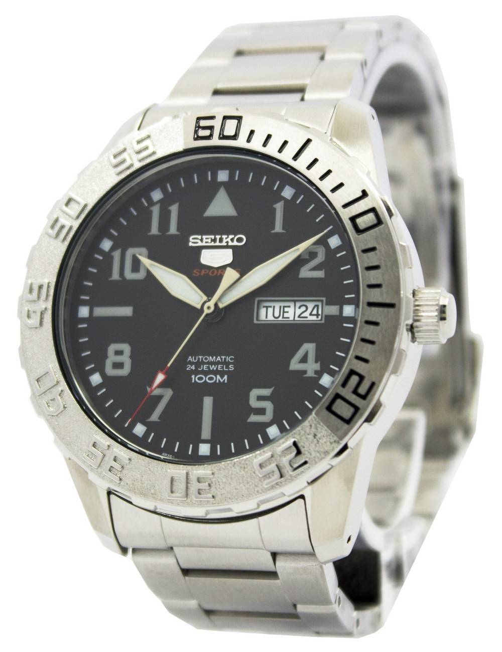 Đồng hồ đeo tay nam Seiko 5 Sports Automatic 24 Jewels 100M SRP755 SRP755K1  SRP755K vi