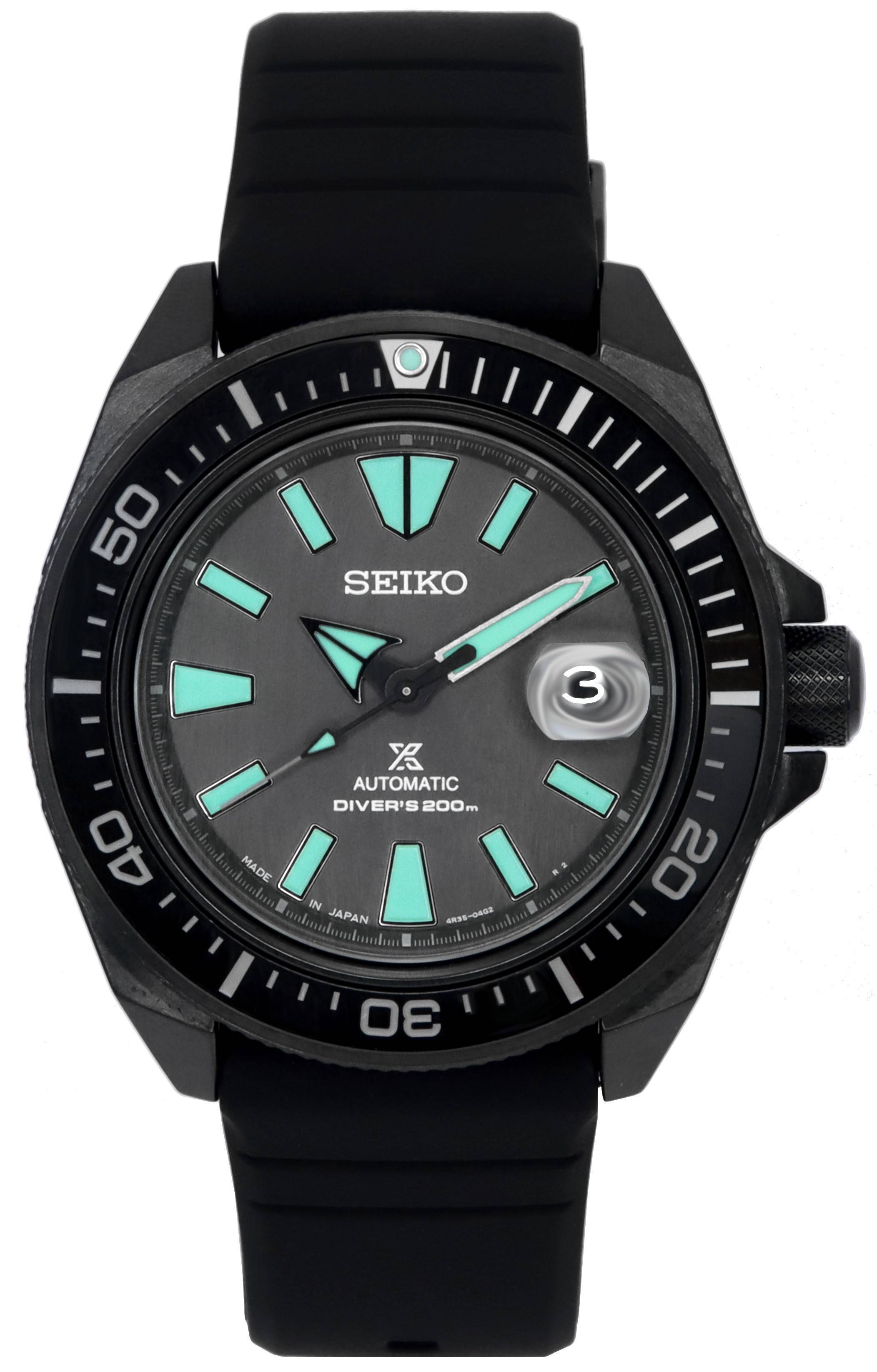 Seiko Prospex Samurai Black Series Limited Edition Automatic Diver's SRPH97 SRPH97J1 SRPH97J 200M Men's Watch
