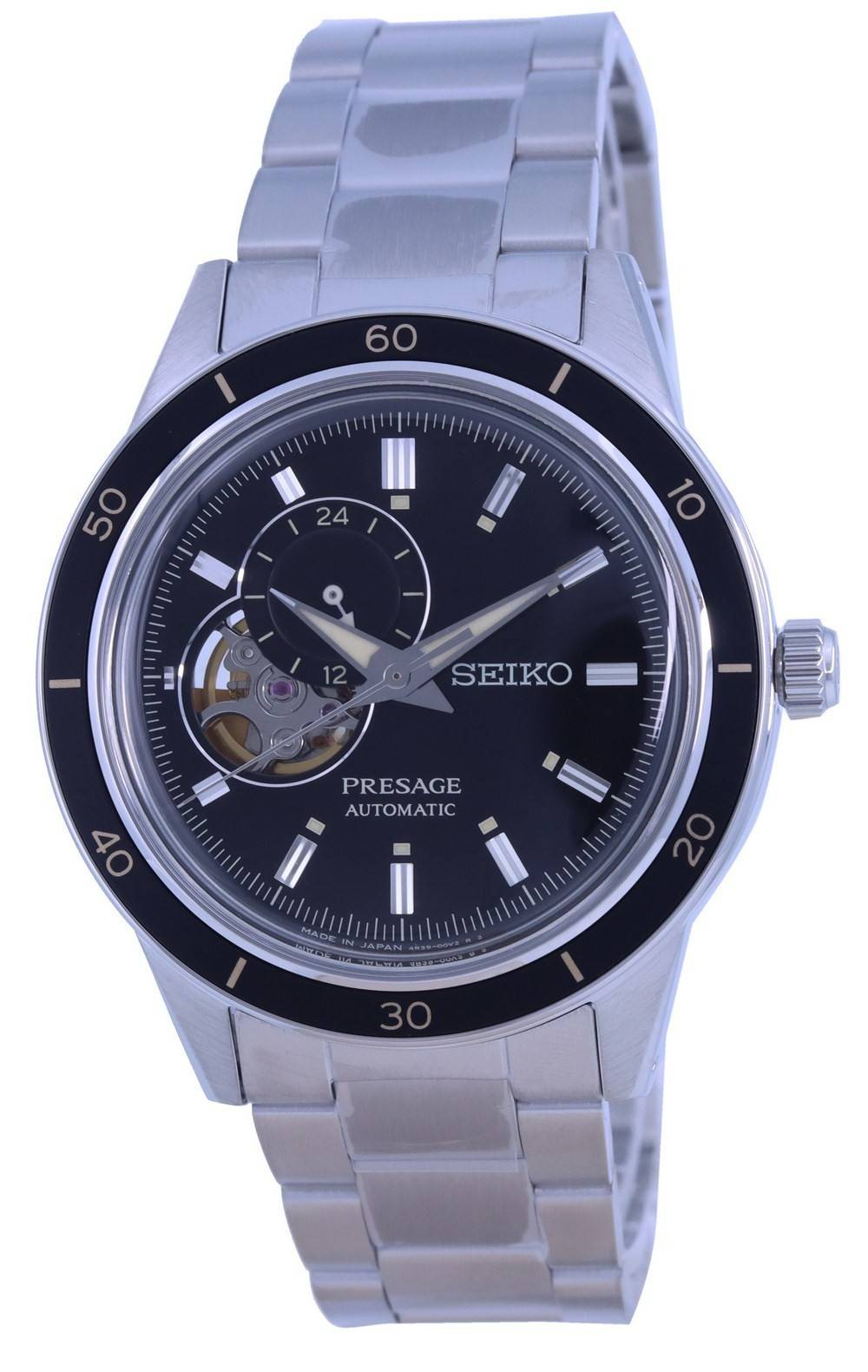 Đồng hồ nam Seiko Presage Style 60's Open Heart Black Dial Automatic SSA425  SSA425J1 SSA425J vi