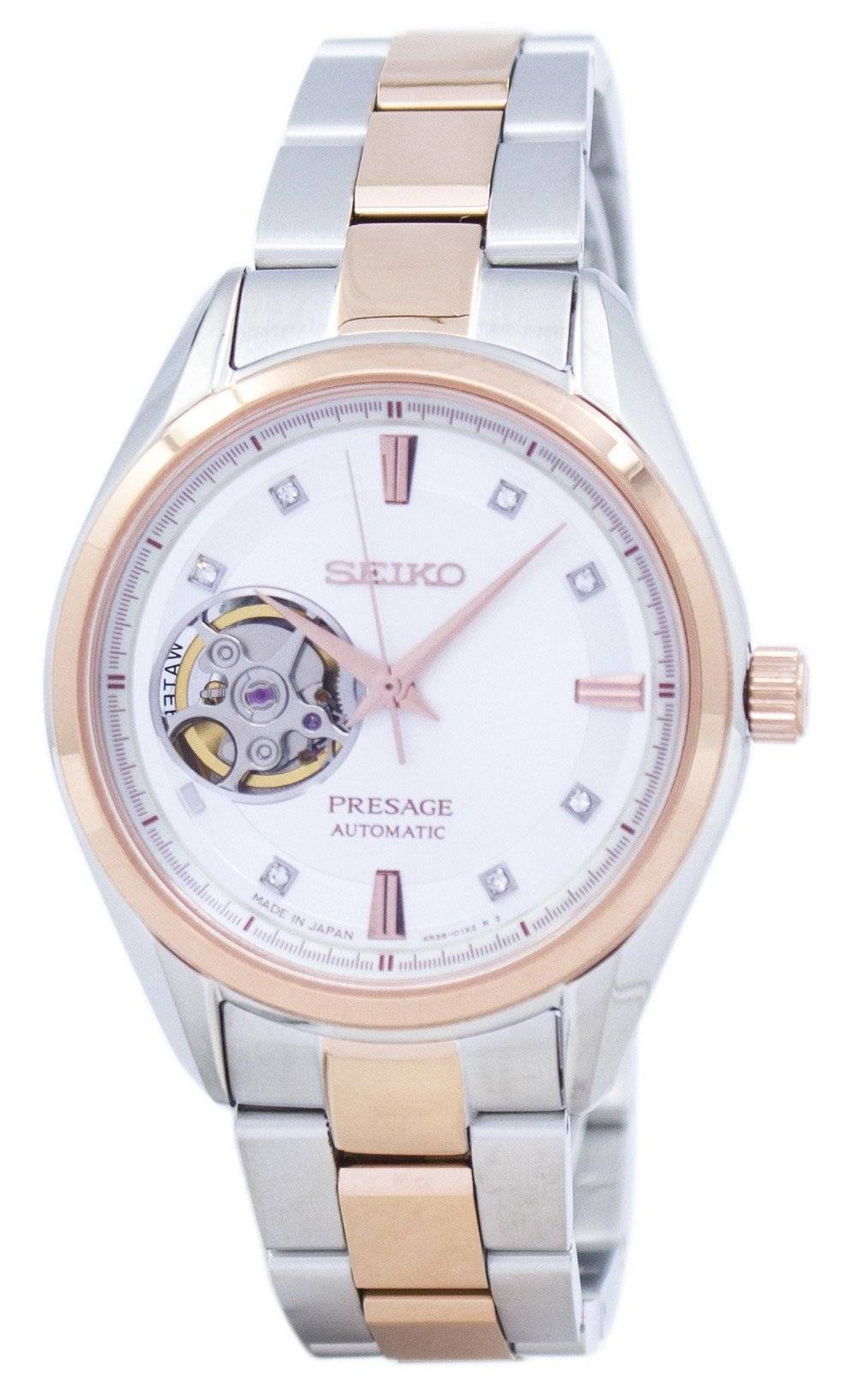Đồng hồ đeo tay nữ Seiko Presage Automatic Nhật Bản làm bằng kim cương  SSA810 SSA810J1 SSA810J vi