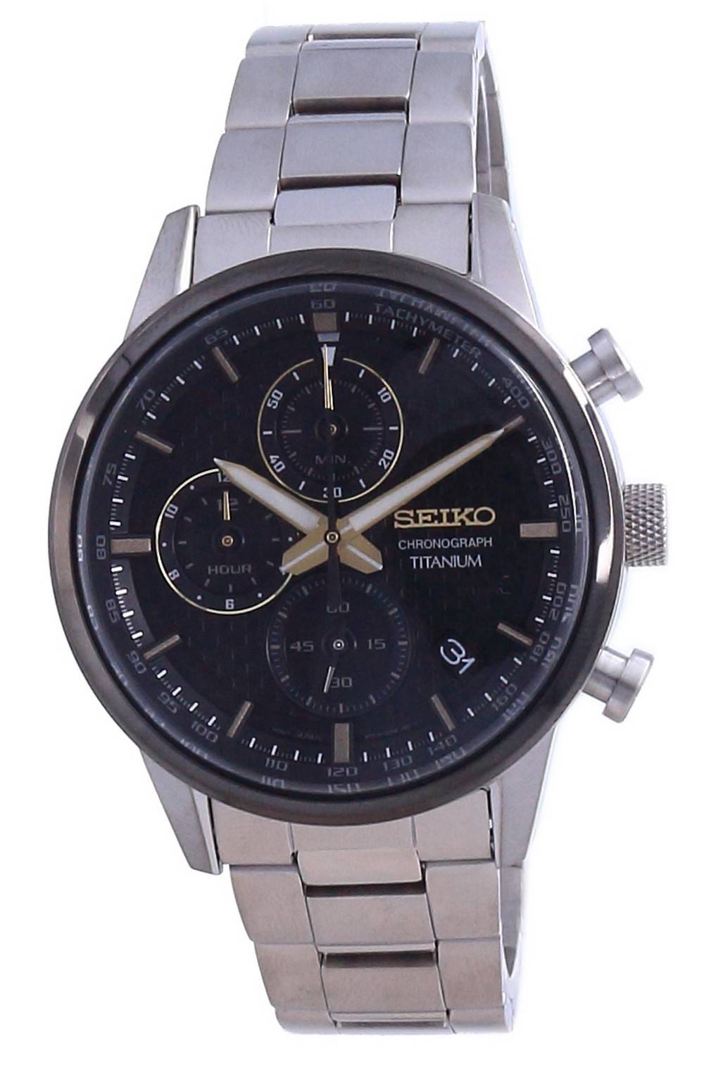 Seiko Discover More Titanium Chronograph Quartz SSB391 SSB391P1 SSB391P 100M  Men's Watch