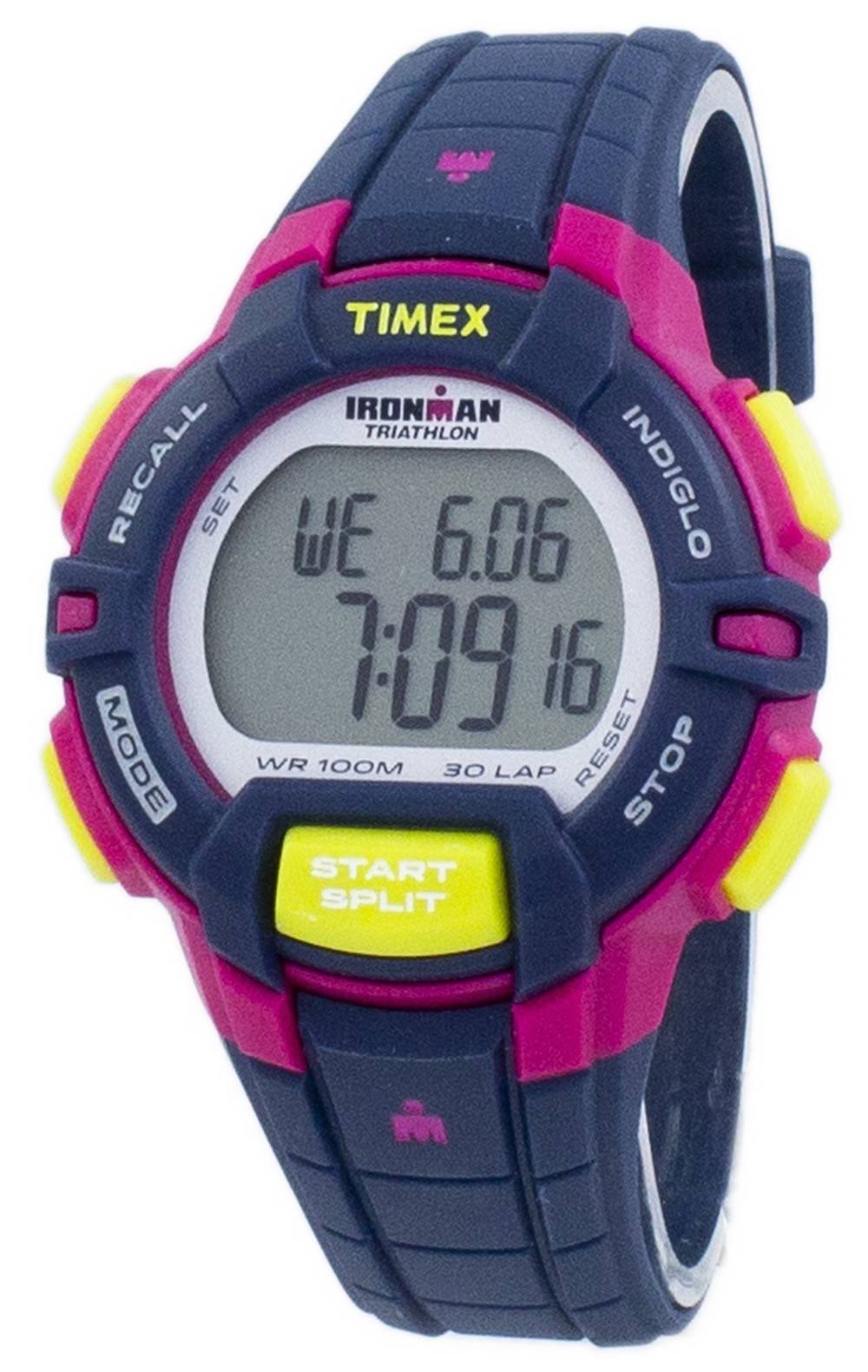 Timex Sports Ironman Triathlon Rugged 30 Lap Indiglo Digital T5K813 Women's  Watch