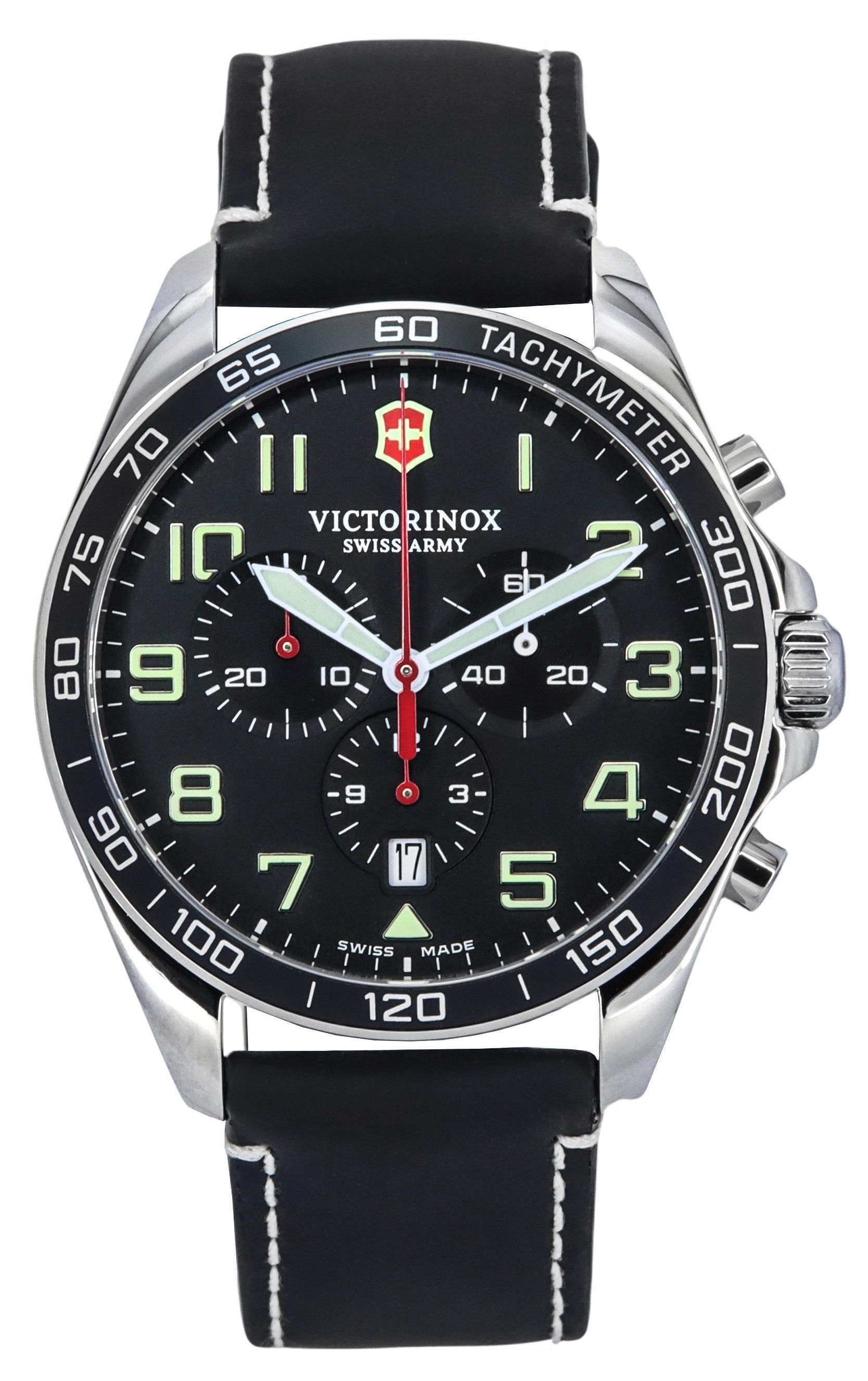 Victorinox Swiss Army Fieldforce Chronograph Black Dial Quartz 241852 100M Men's Watch