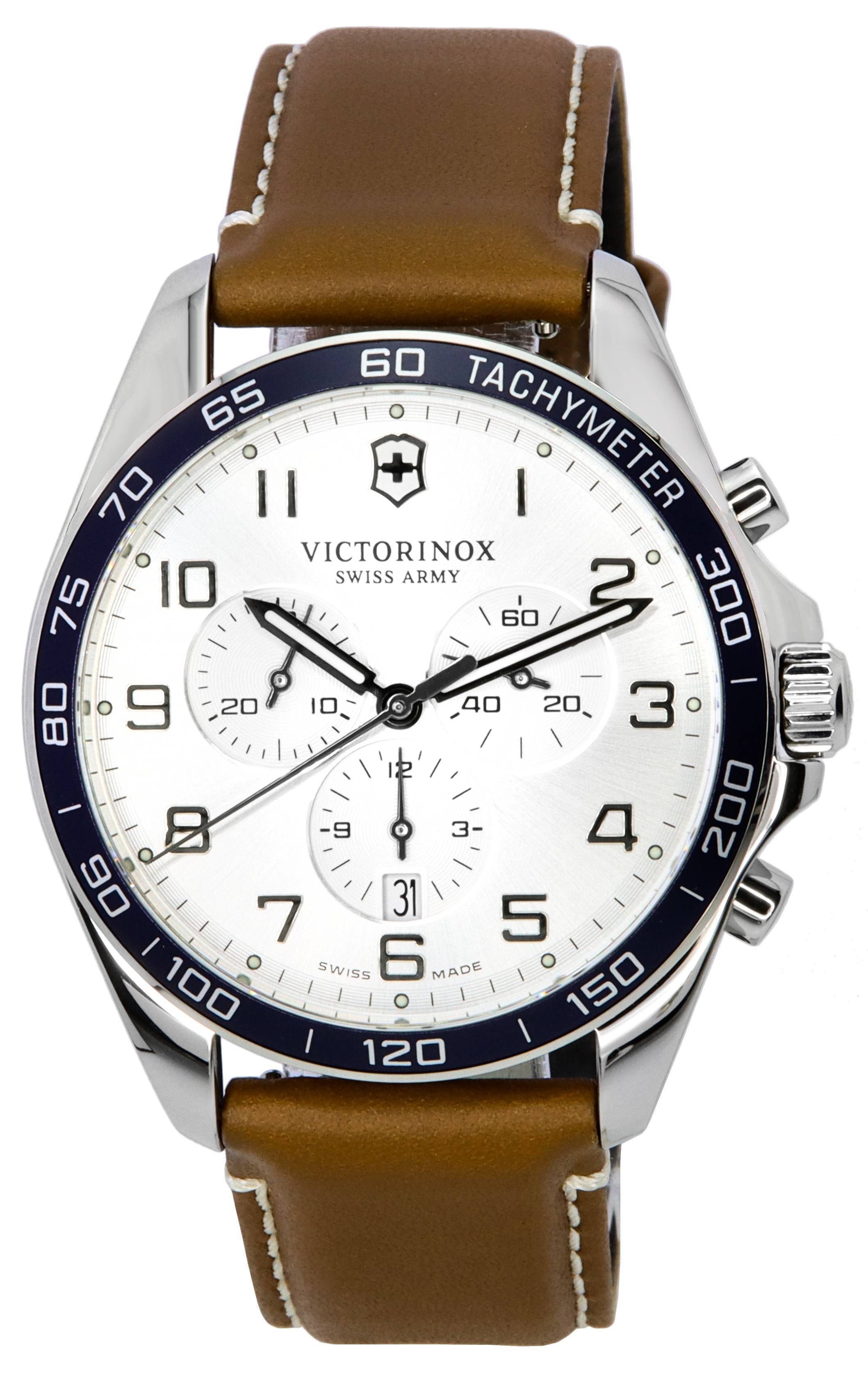 Victorinox FieldForce Classic Chronograph Silver Dial Quartz 241900 100M Men's Watch