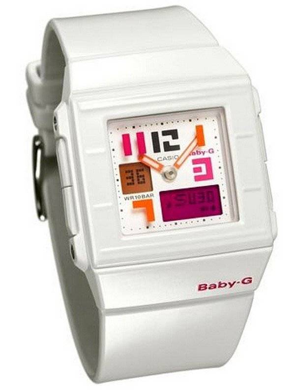 カシオBaby-GホワイトアラームワールドタイムデジタルBGA-200PD-7B BGA-200PD BGA-200PD-7レディース腕時計
