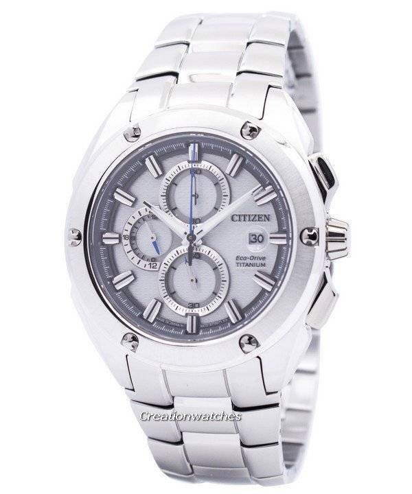 Citizen Eco-Drive Chronograph Super Titanium CA0210-51A Men's Watch