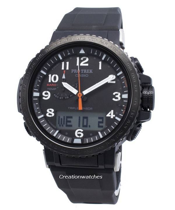 カシオプロトレックprw 50y 1aデジタルコンパスソーラーメンズ腕時計 Ja