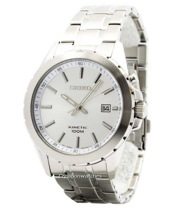 seiko kinetic white